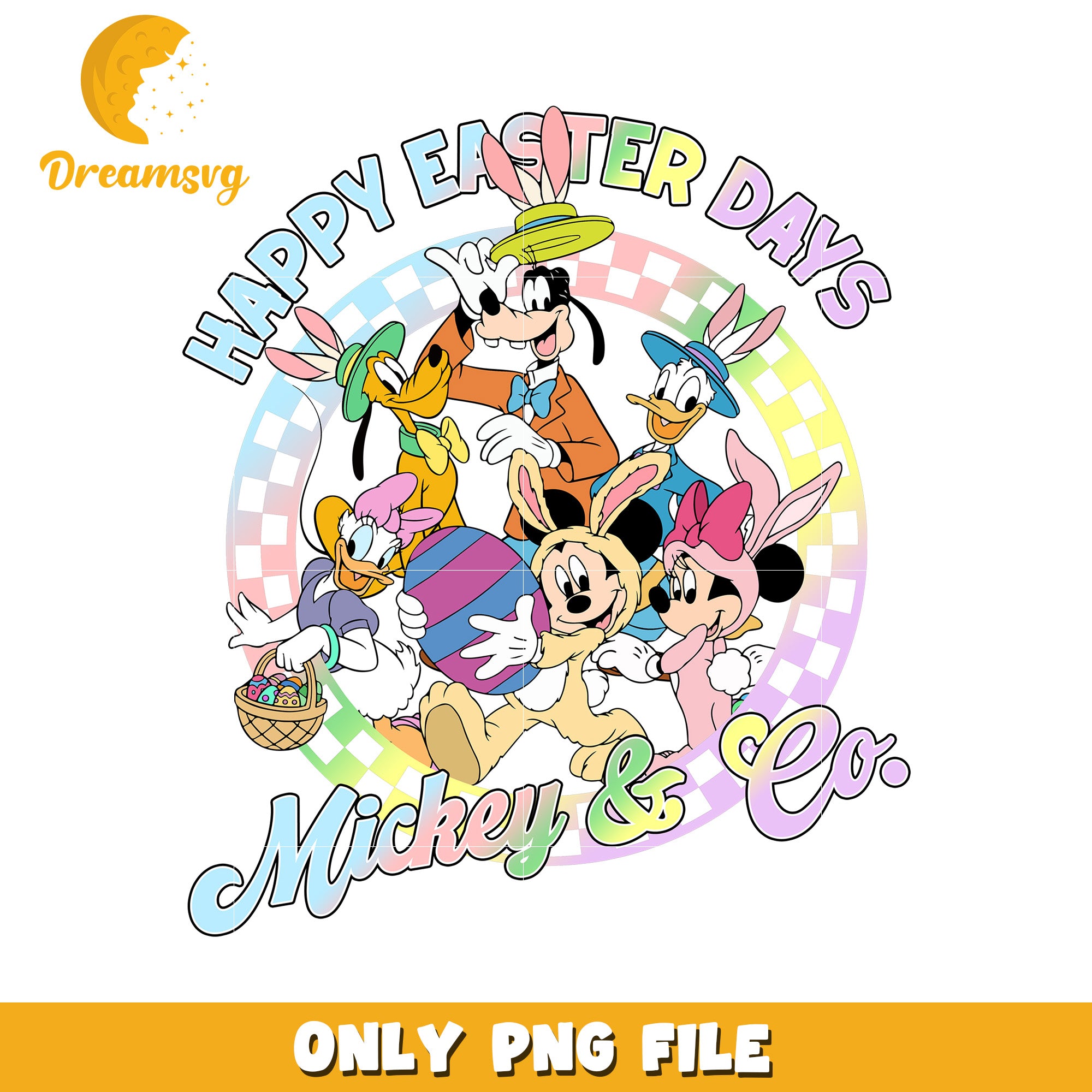 Mickey Mouse Easter PNG Happy Easter Days