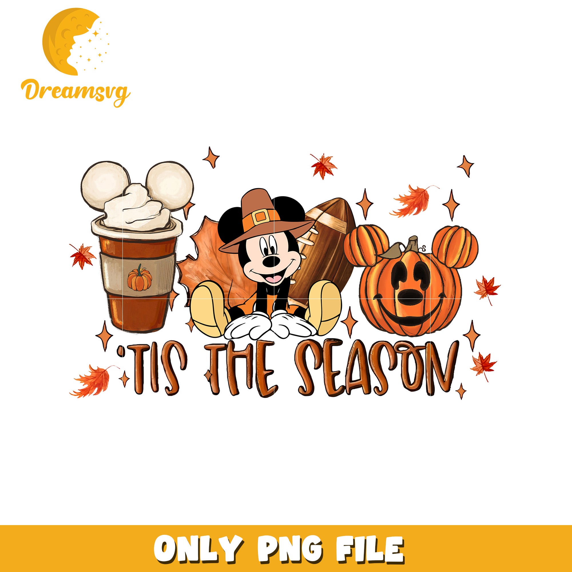 Mickey Mouse Fall PNG Sublimation