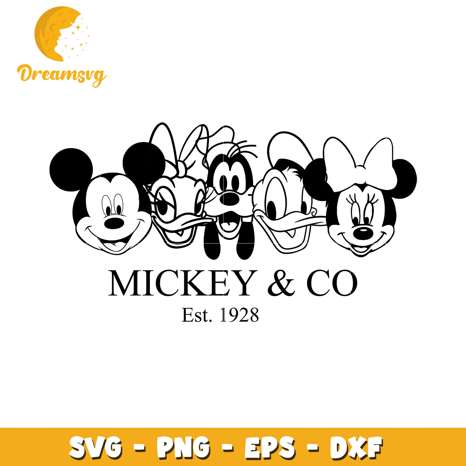 Mickey Mouse Friends SVG Cut File