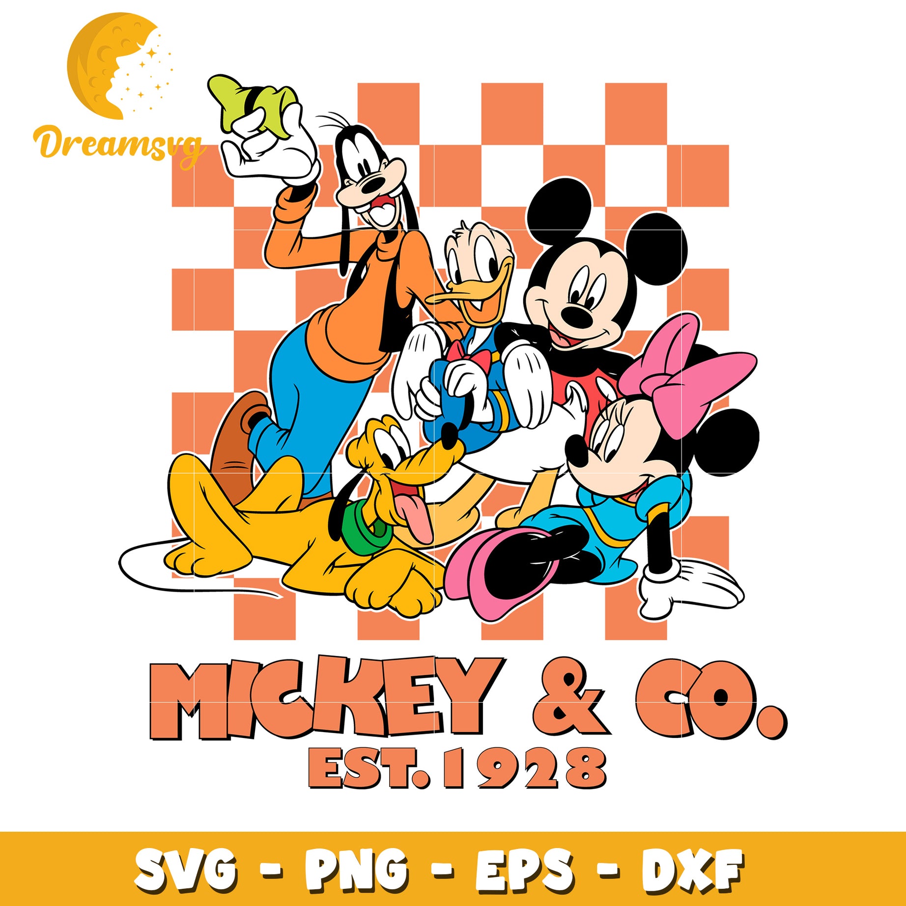 Mickey Mouse Friends SVG PNG EPS DXF