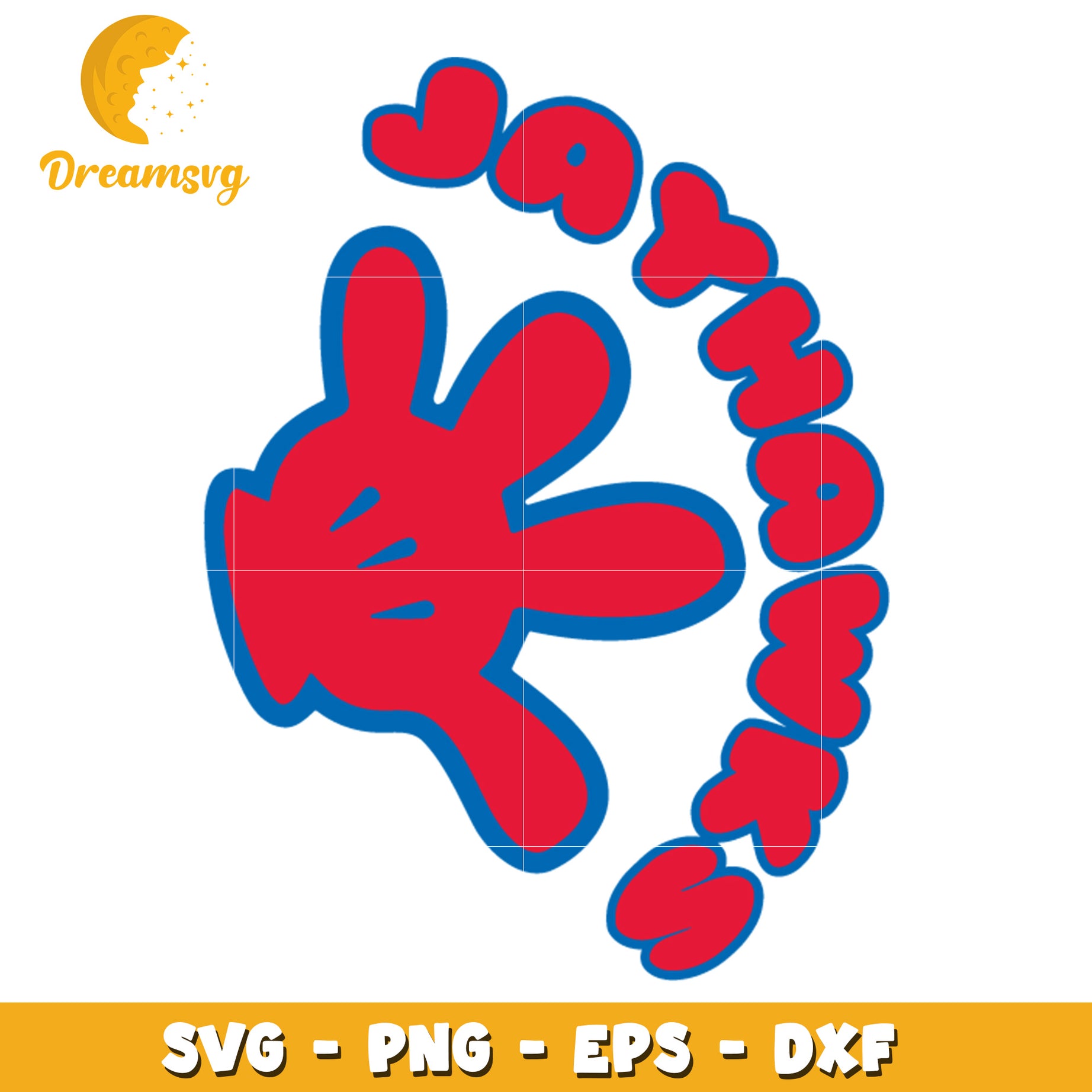 Mickey Mouse Hand SVG Cut File