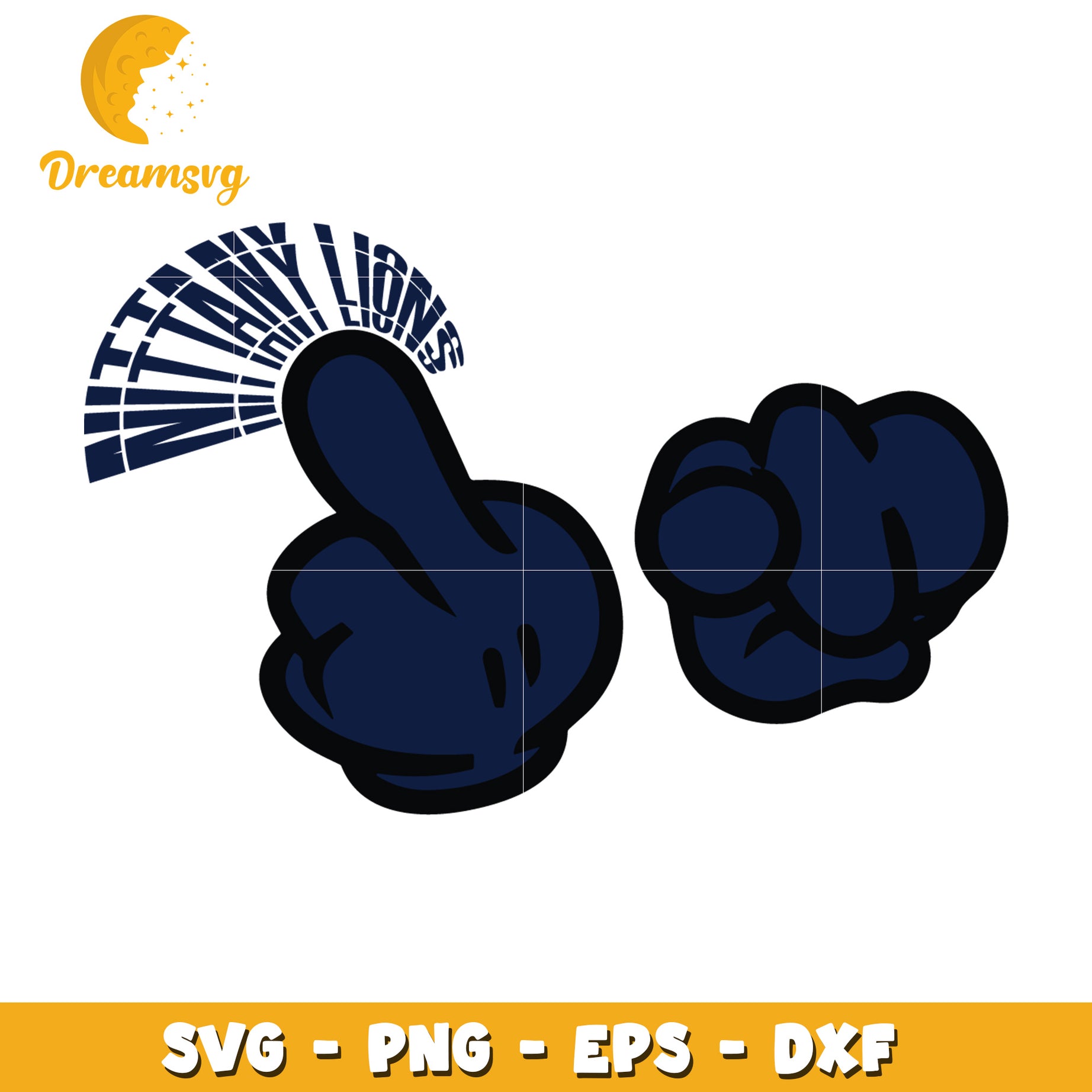 Mickey Mouse Hands SVG Cut File