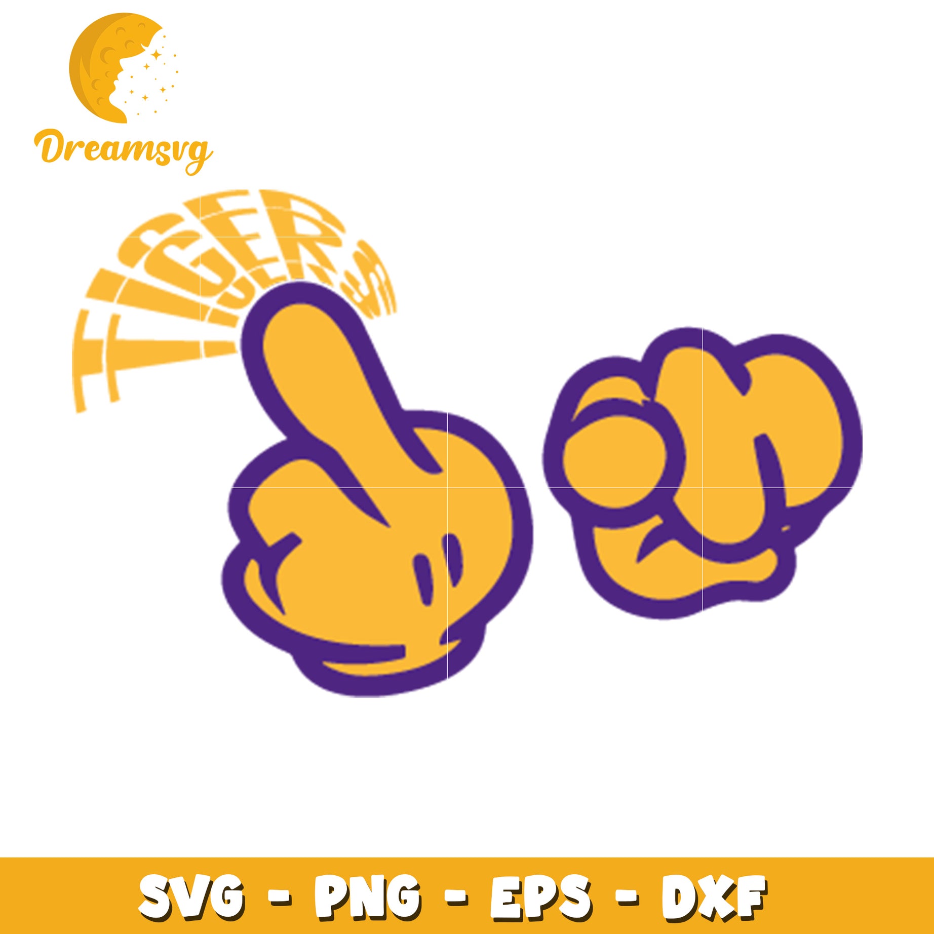 Mickey Mouse Hands SVG PNG EPS DXF