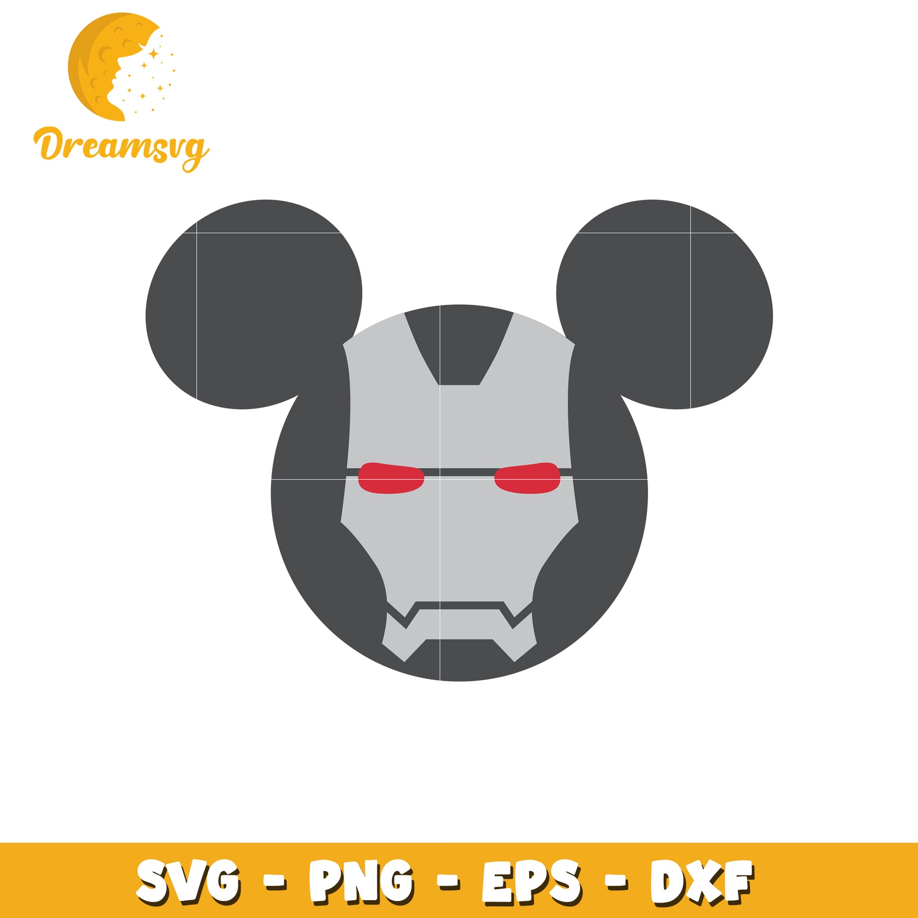 Mickey Mouse Iron Man SVG Cut File