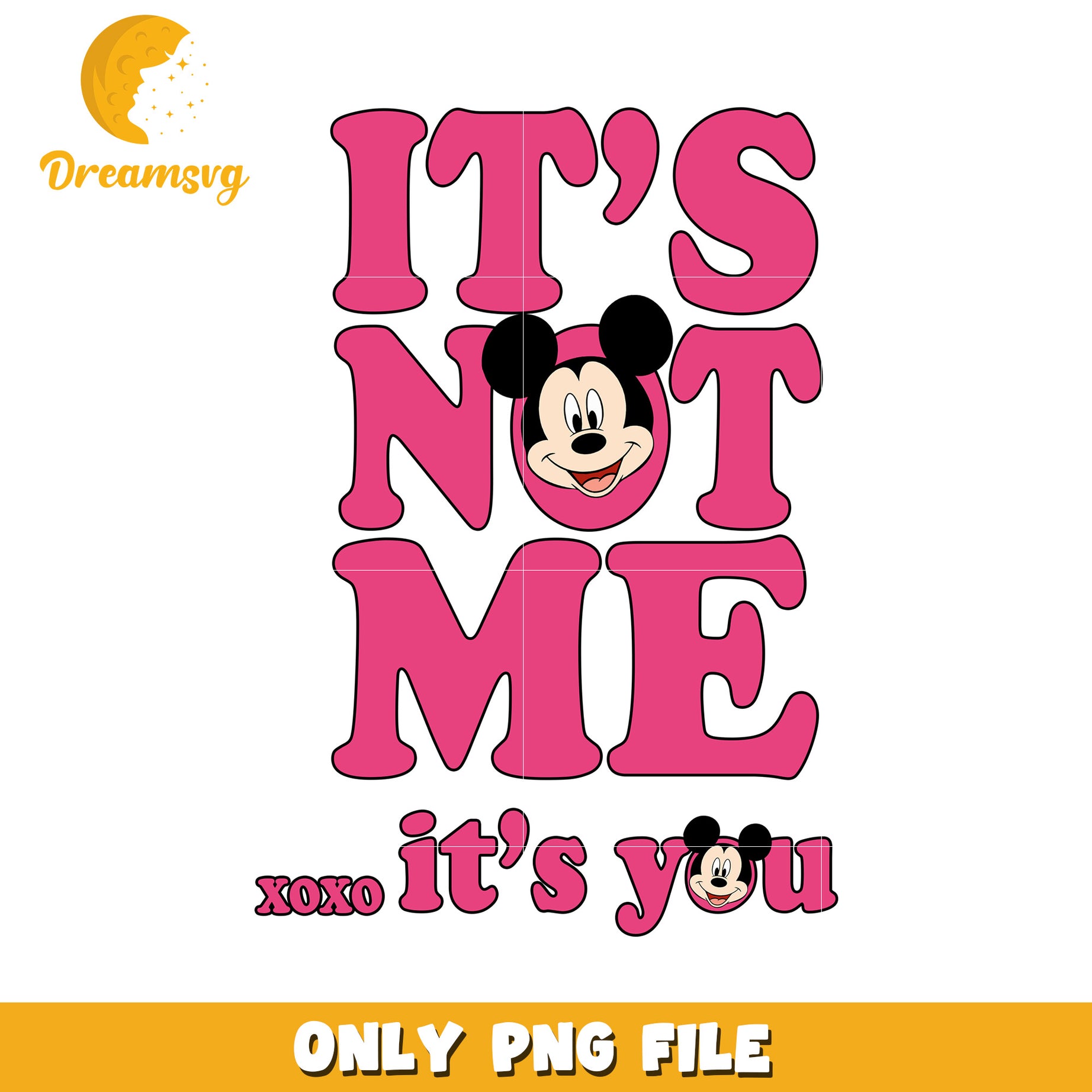 Mickey Mouse Its Not Me PNG