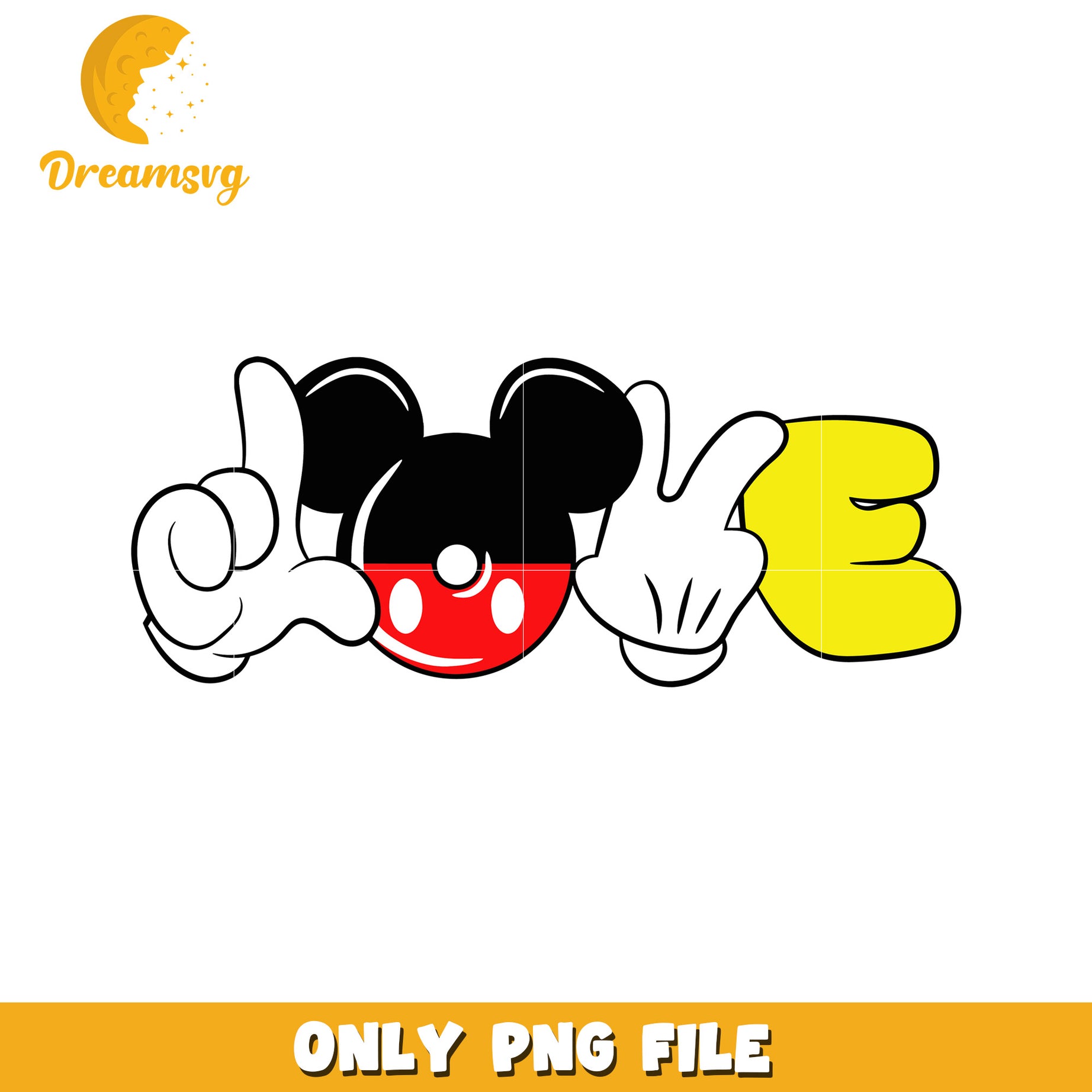 Mickey Mouse Love PNG Image Download