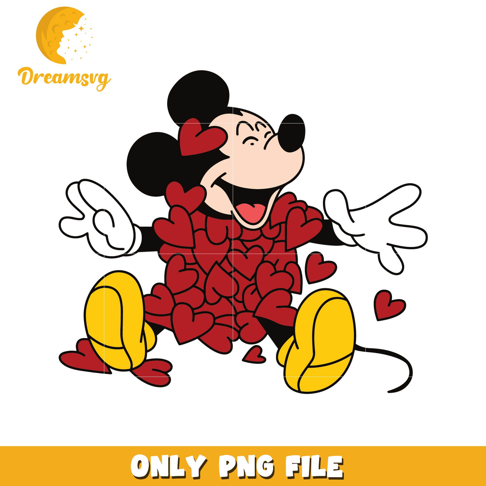 Mickey Mouse Love PNG Valentines