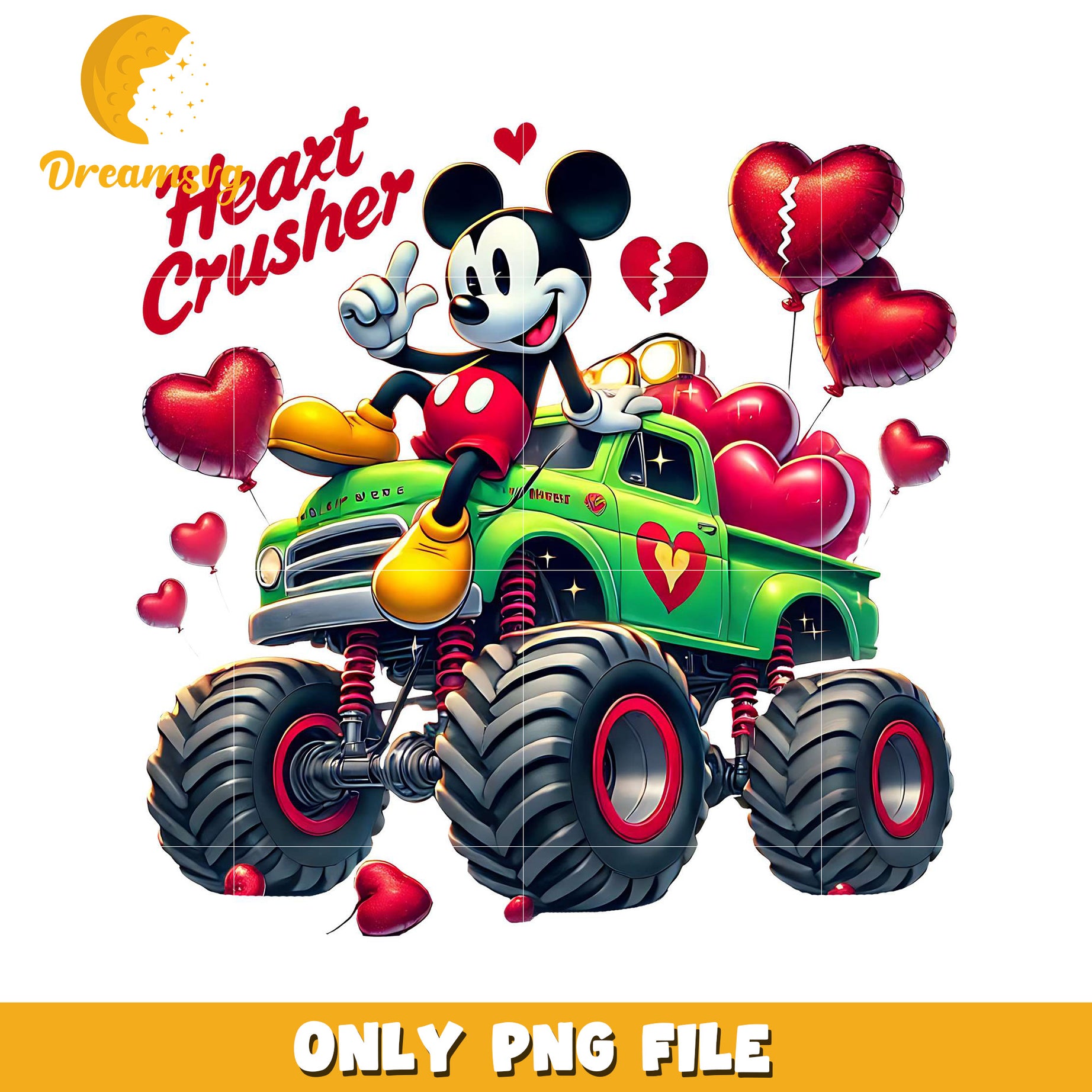 Mickey Mouse Monster Truck PNG