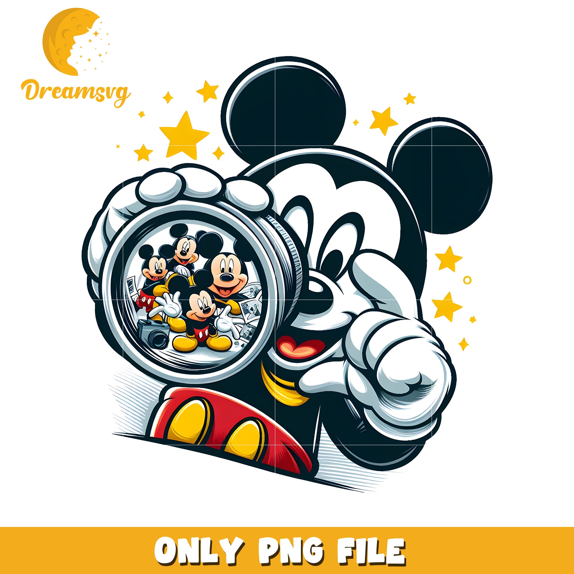 Mickey Mouse PNG Art Fun and Colorful Design File