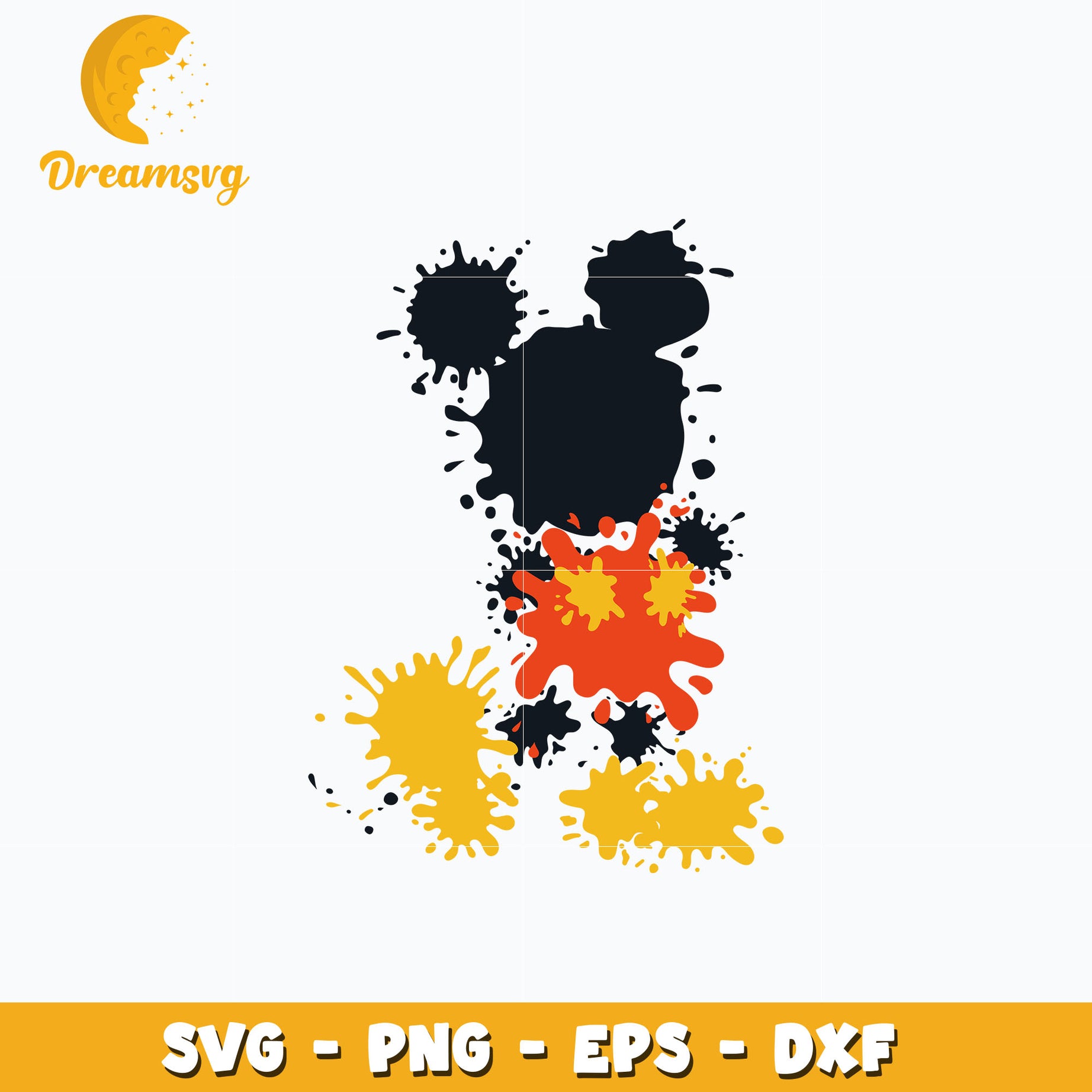 Mickey mouse Colorful svg, digital download