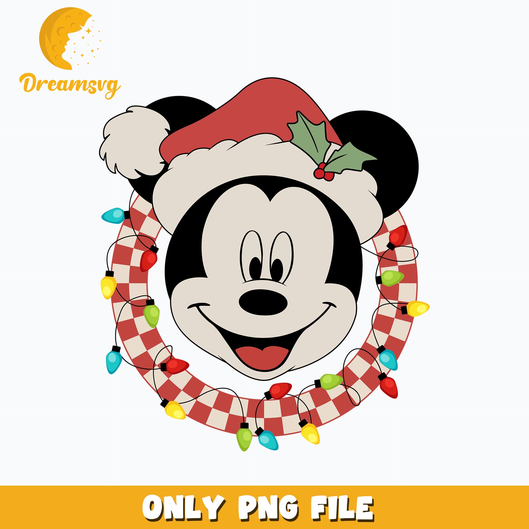 Mickey Mouse Retro Christmas png