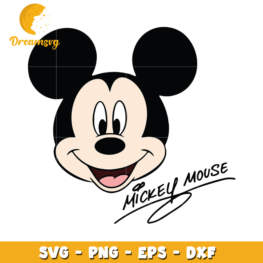 Mickey Mouse SVG Clipart Perfect for T-Shirt and Craft Projects