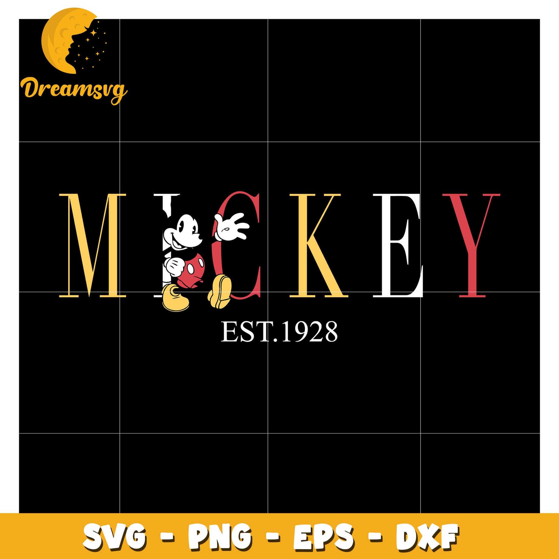 Mickey Mouse SVG Cut File 1928