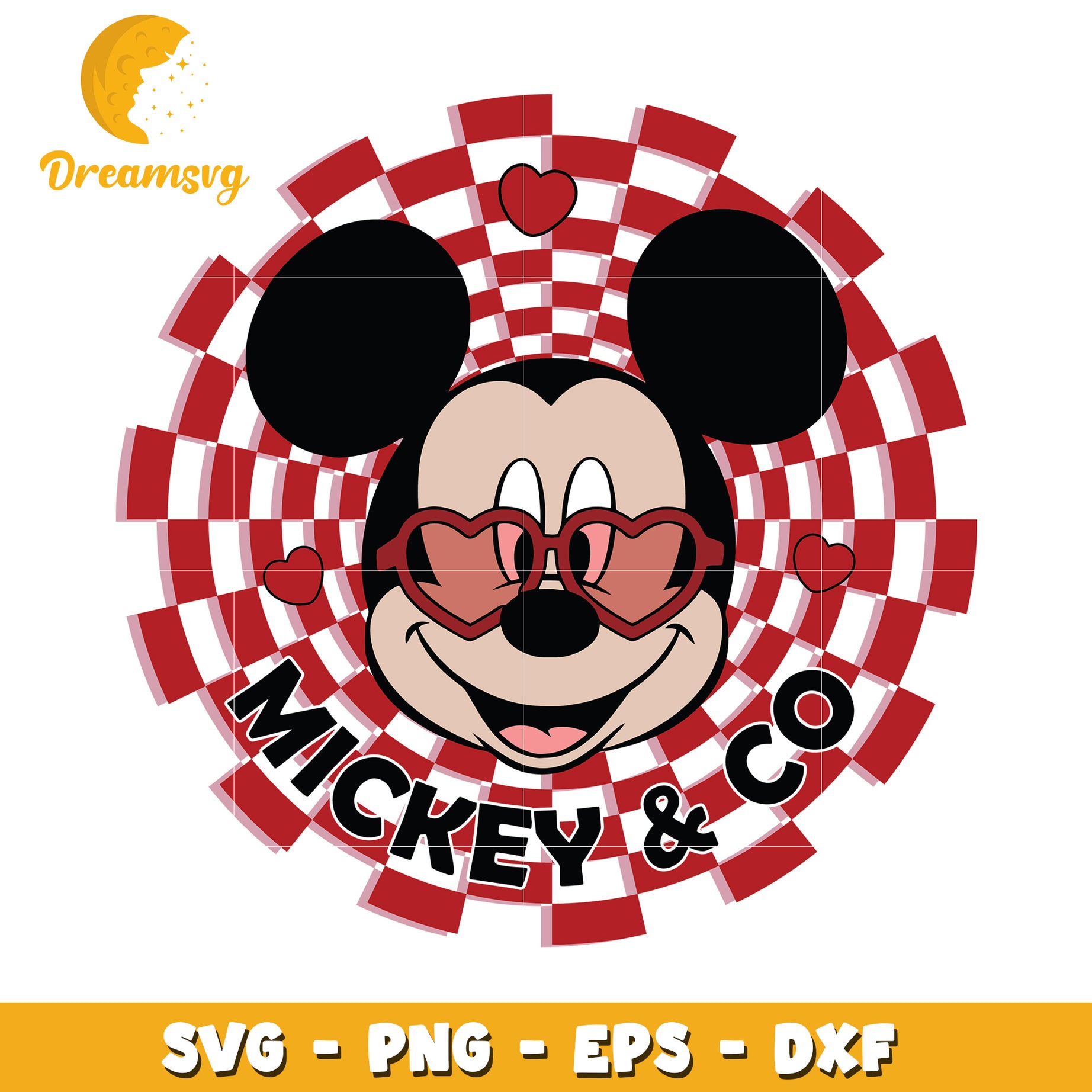 Mickey Mouse SVG PNG EPS DXF