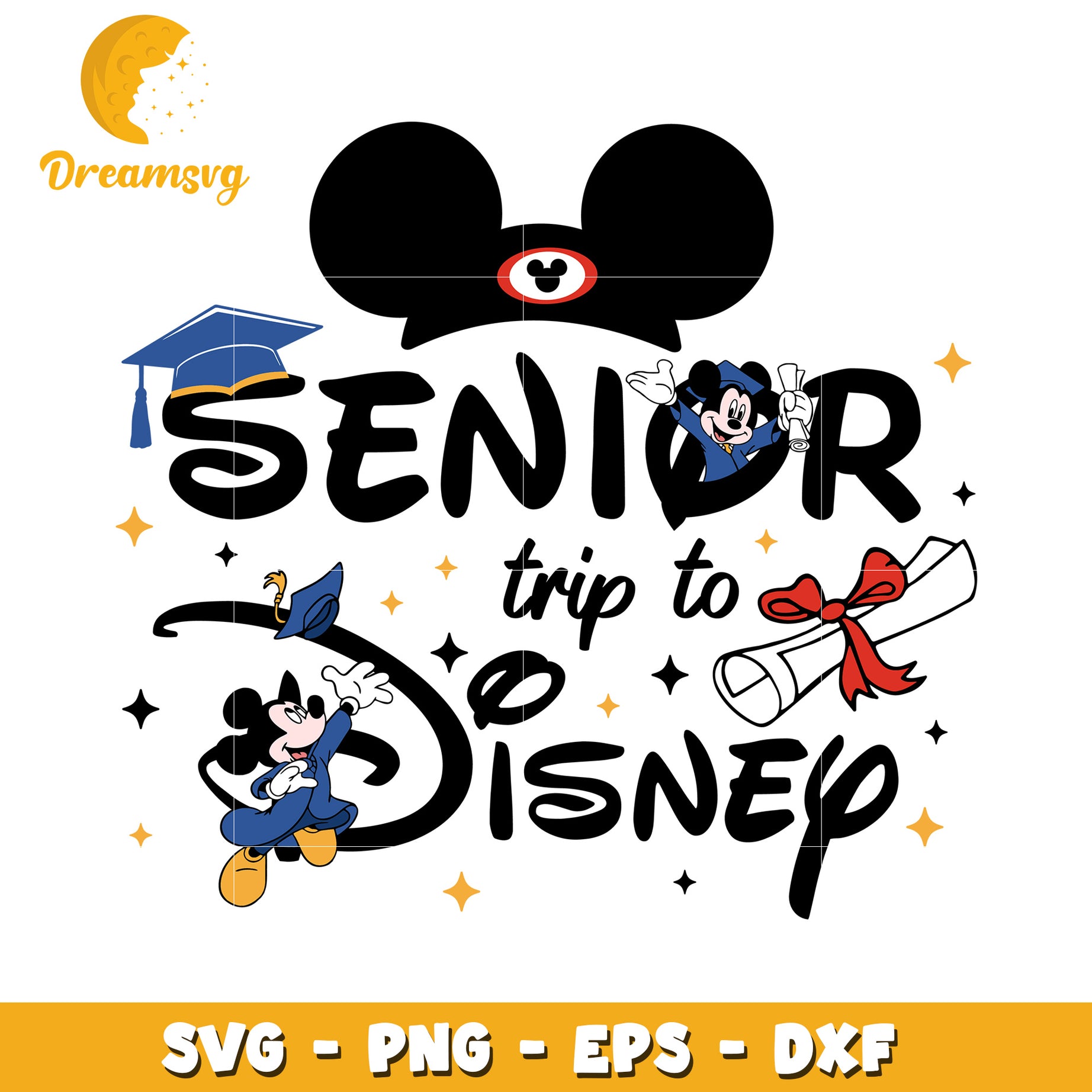 Mickey Mouse Senior Trip Disney SVG