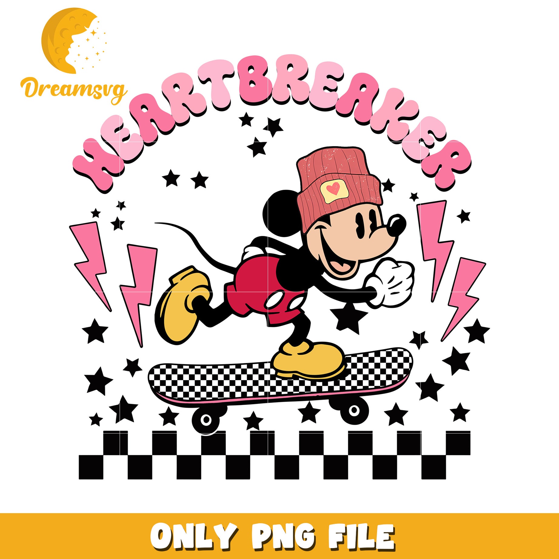 Mickey Mouse Skater PNG Design