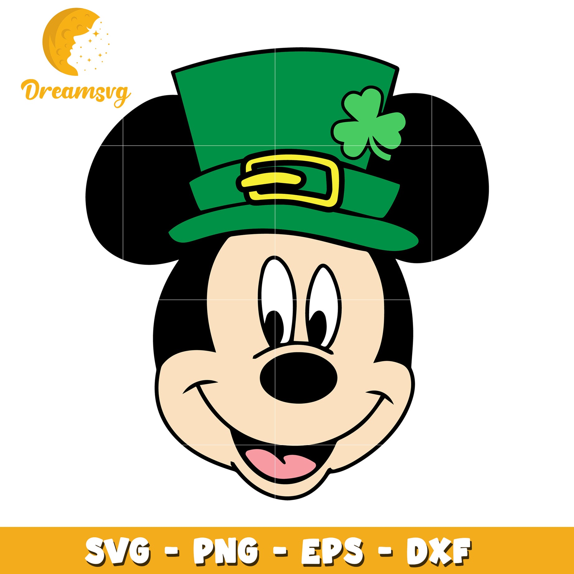 Mickey Mouse St Patrick Day SVG Design for Crafting Projects