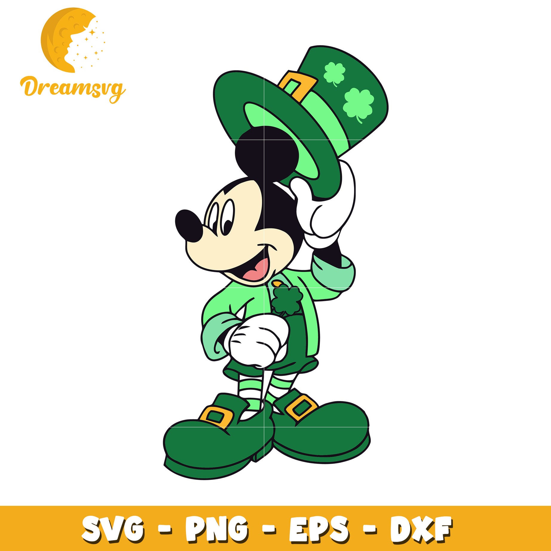 Mickey Mouse St Patricks Day SVG Cut File