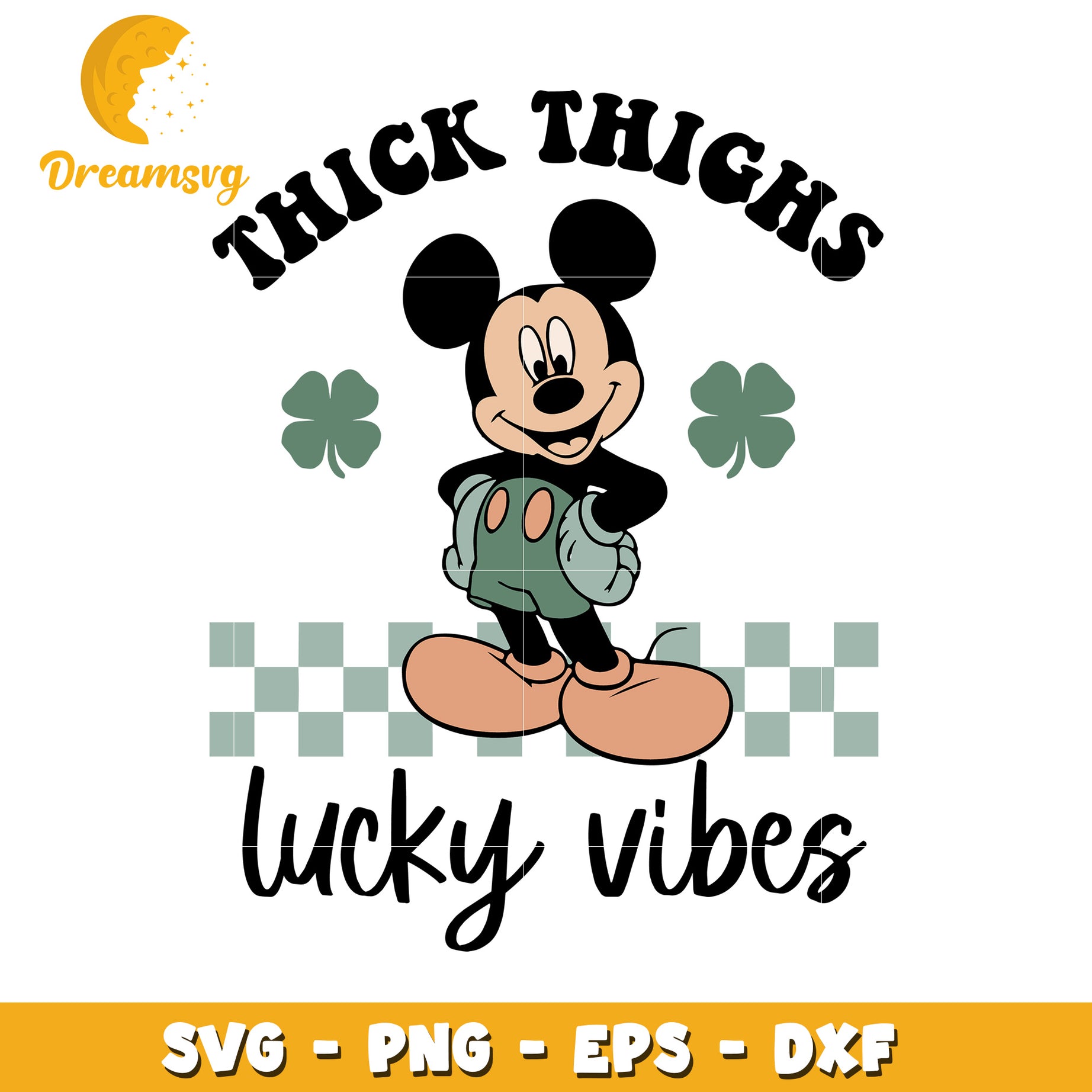 Mickey Mouse Thick Thighs SVG Cut File