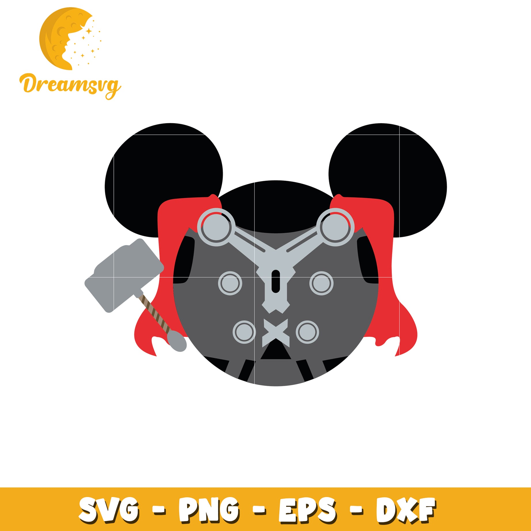 Mickey Mouse Thor SVG Cut File