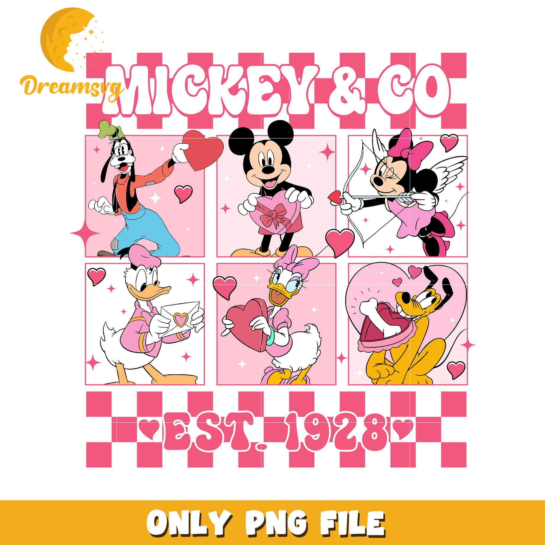 Mickey Mouse Valentines PNG