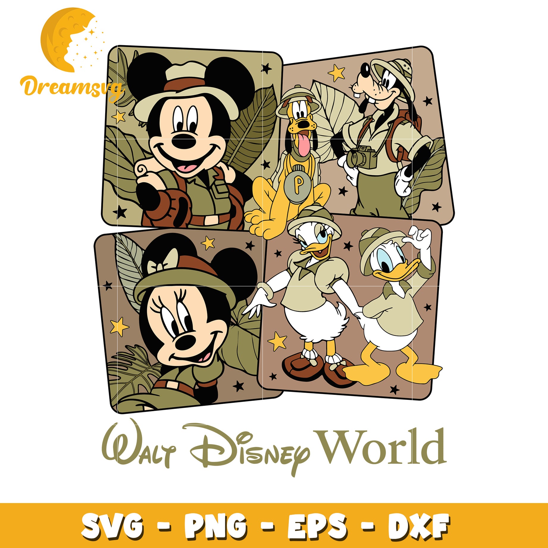 Mickey Mouse and Friends Adventure SVG for Disney Lovers