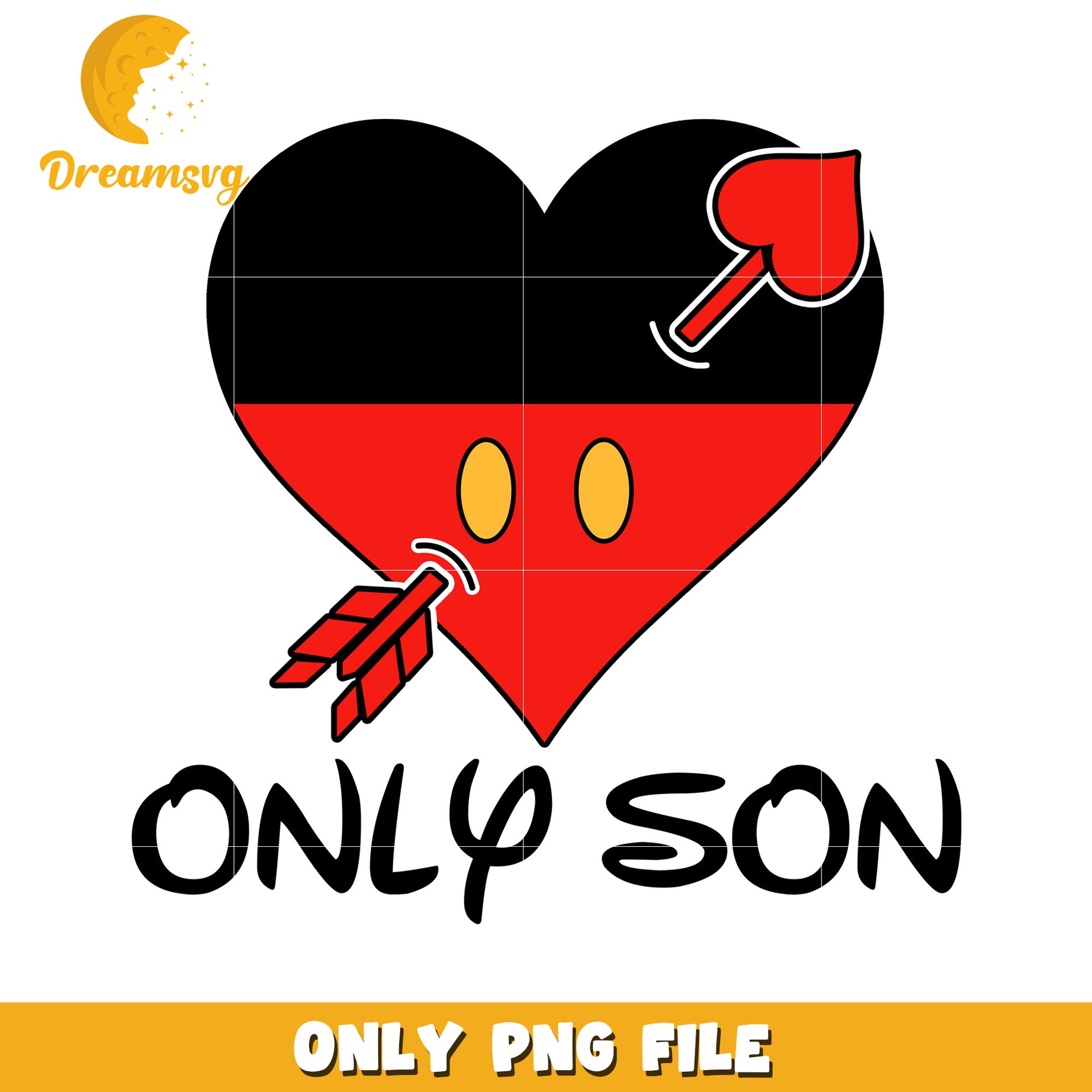 Mickey Only Son PNG Design