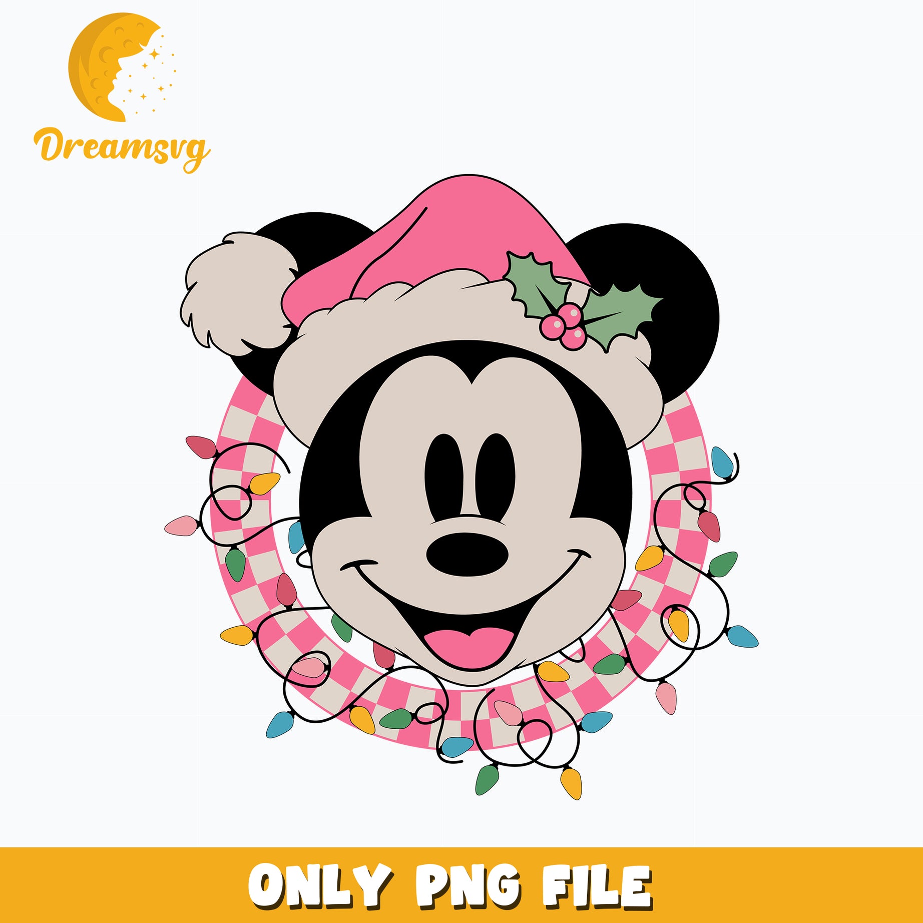 Mickey Pink Christmas png