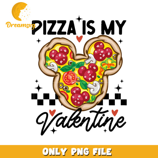 Mickey Pizza Valentine PNG