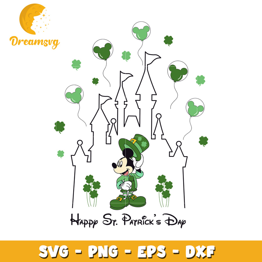 Mickey St Patricks Day SVG Cut File