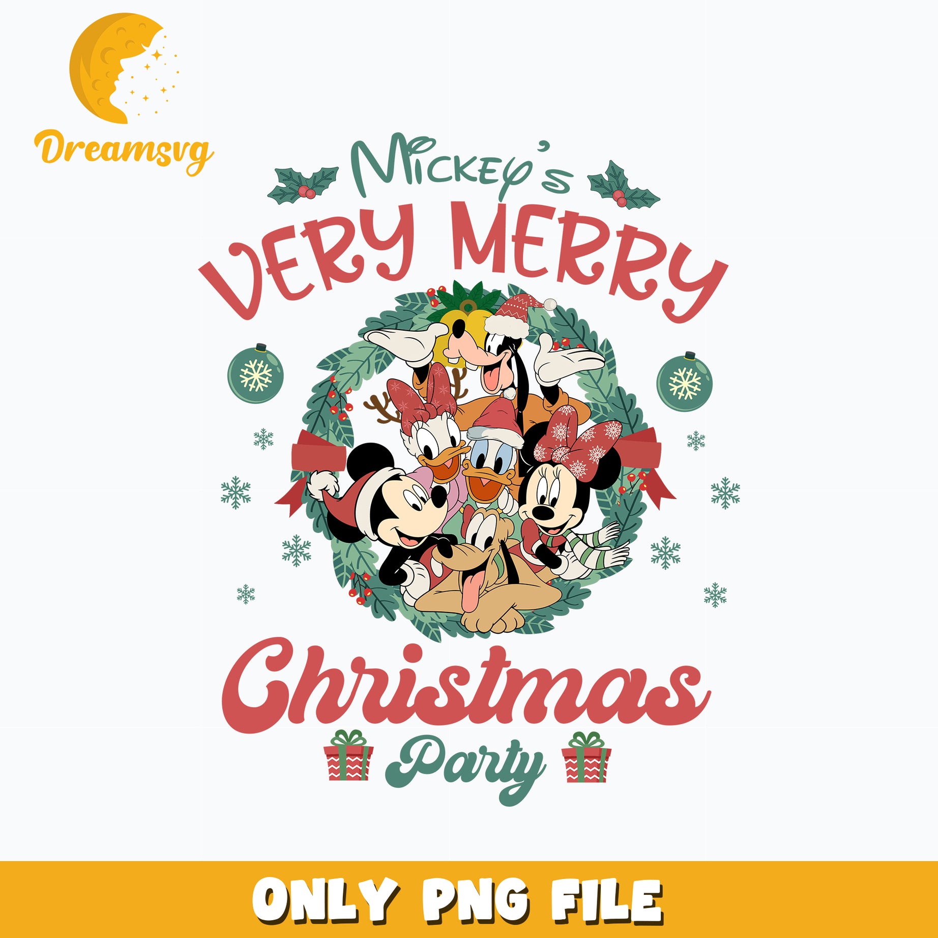 Mickey Very Merry Christmas png