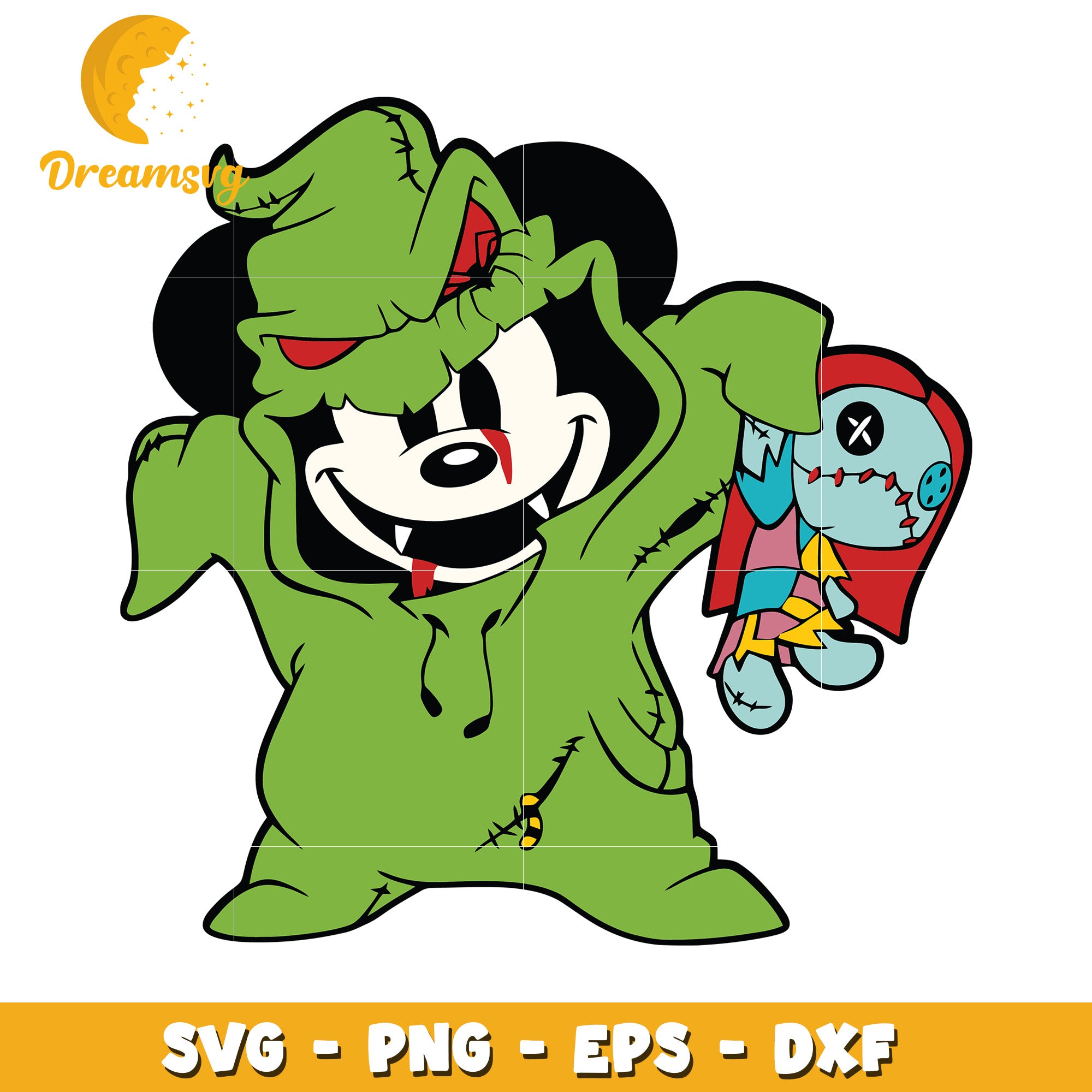 Mickey Oogie Boogie halloween svg, Disney friends halloween vibes svg