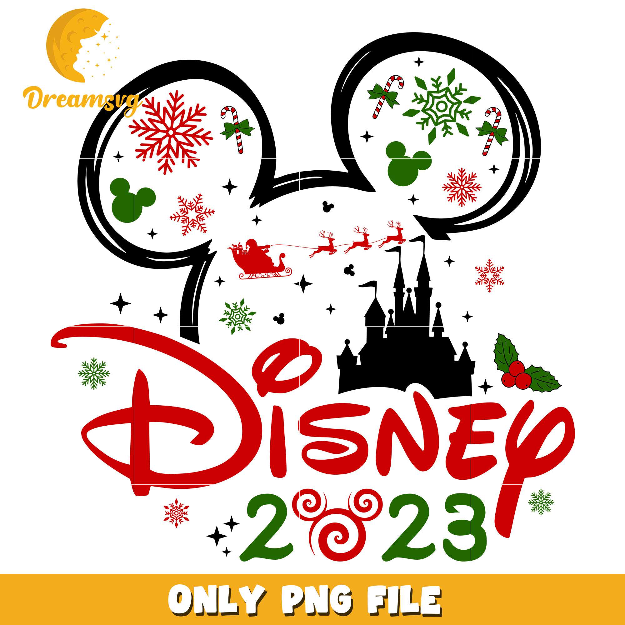 Mickey character disney 2023 christmas png, disney png, christmas png
