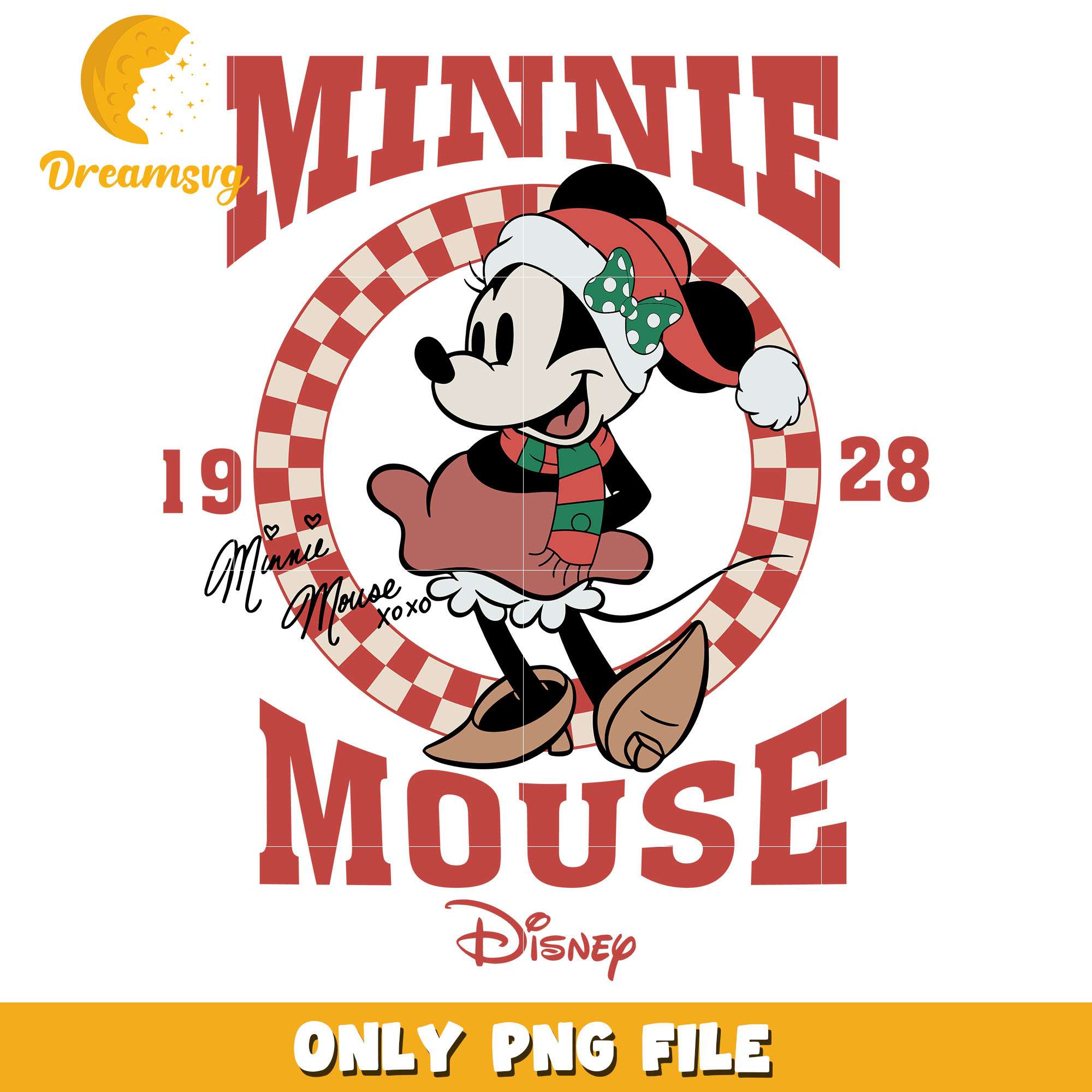 Mickey character minnie mouse 1928 png, disney png, christmas png