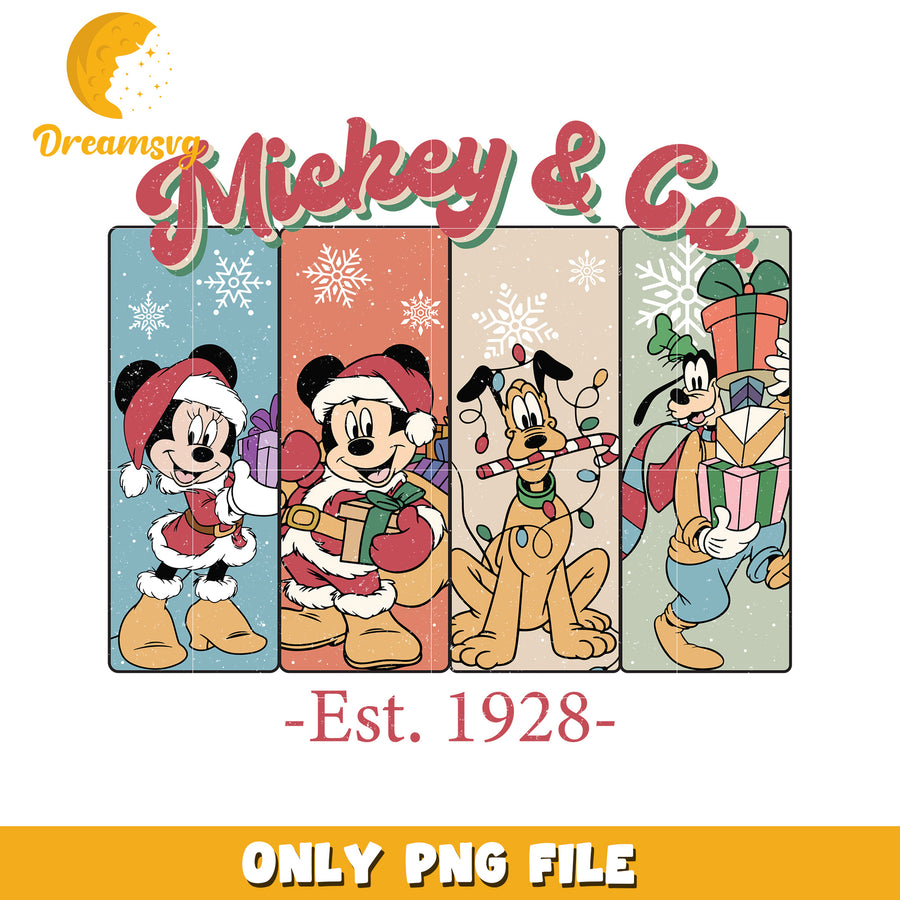 Mickey & co design png, disney joy png, christmas vibes png
