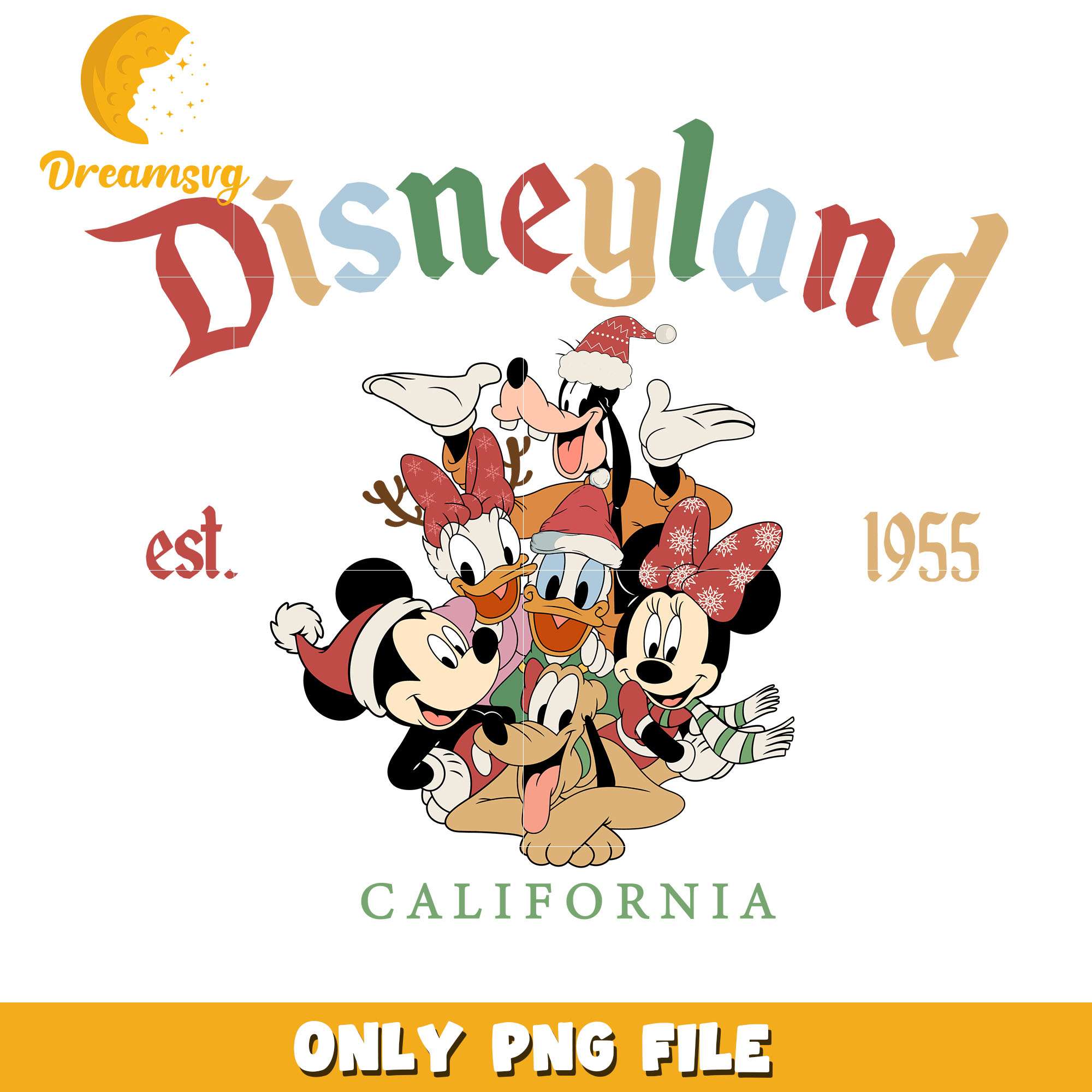 Mickey disneyland california png, disney png, christmas png