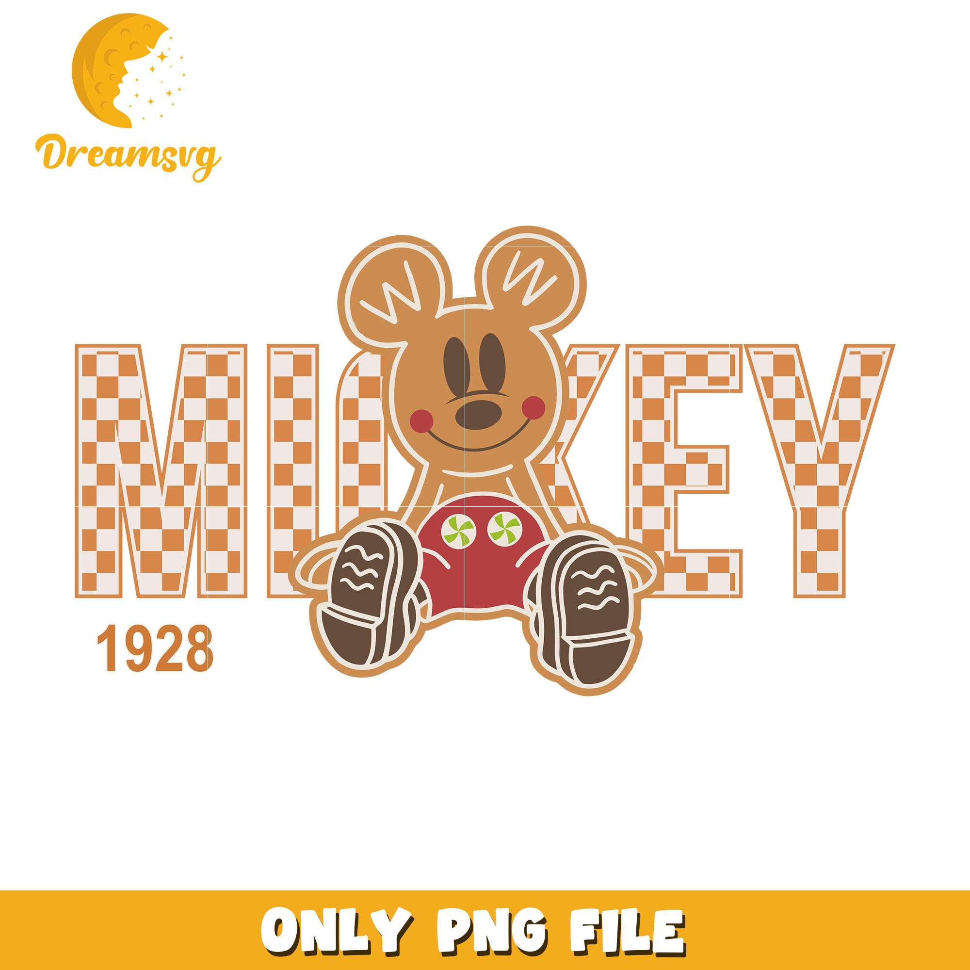 Mickey gingerbread character png, character png, christmas png