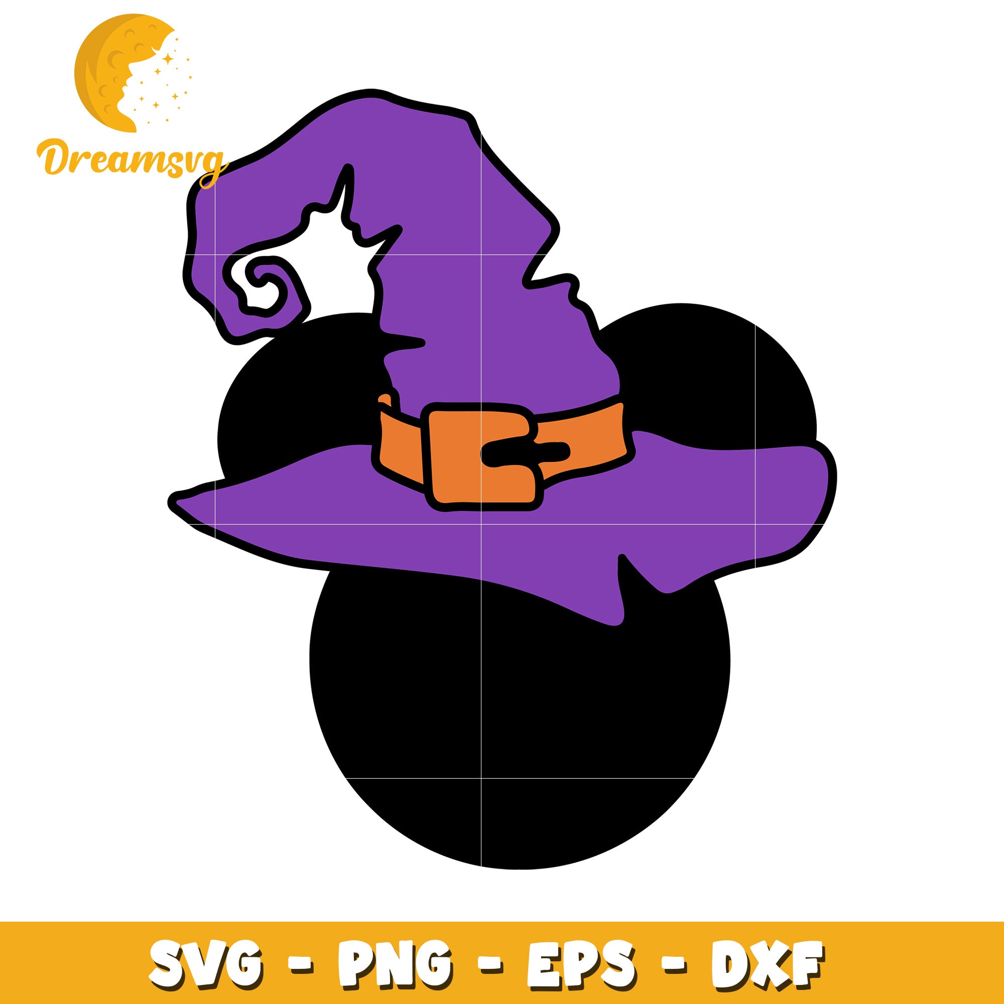 Mickey halloween witch svg, Disney friends halloween vibes svg