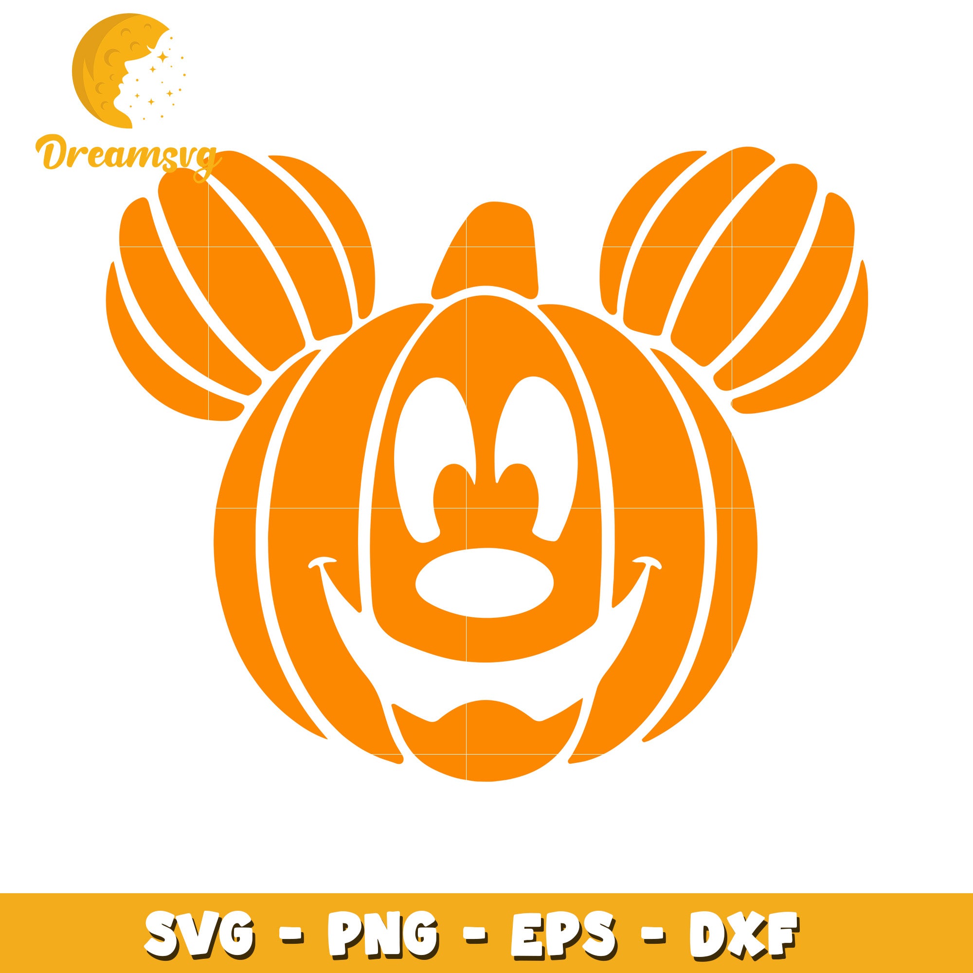 Mickey head pupkin halloween svg, Disney movies halloween svg