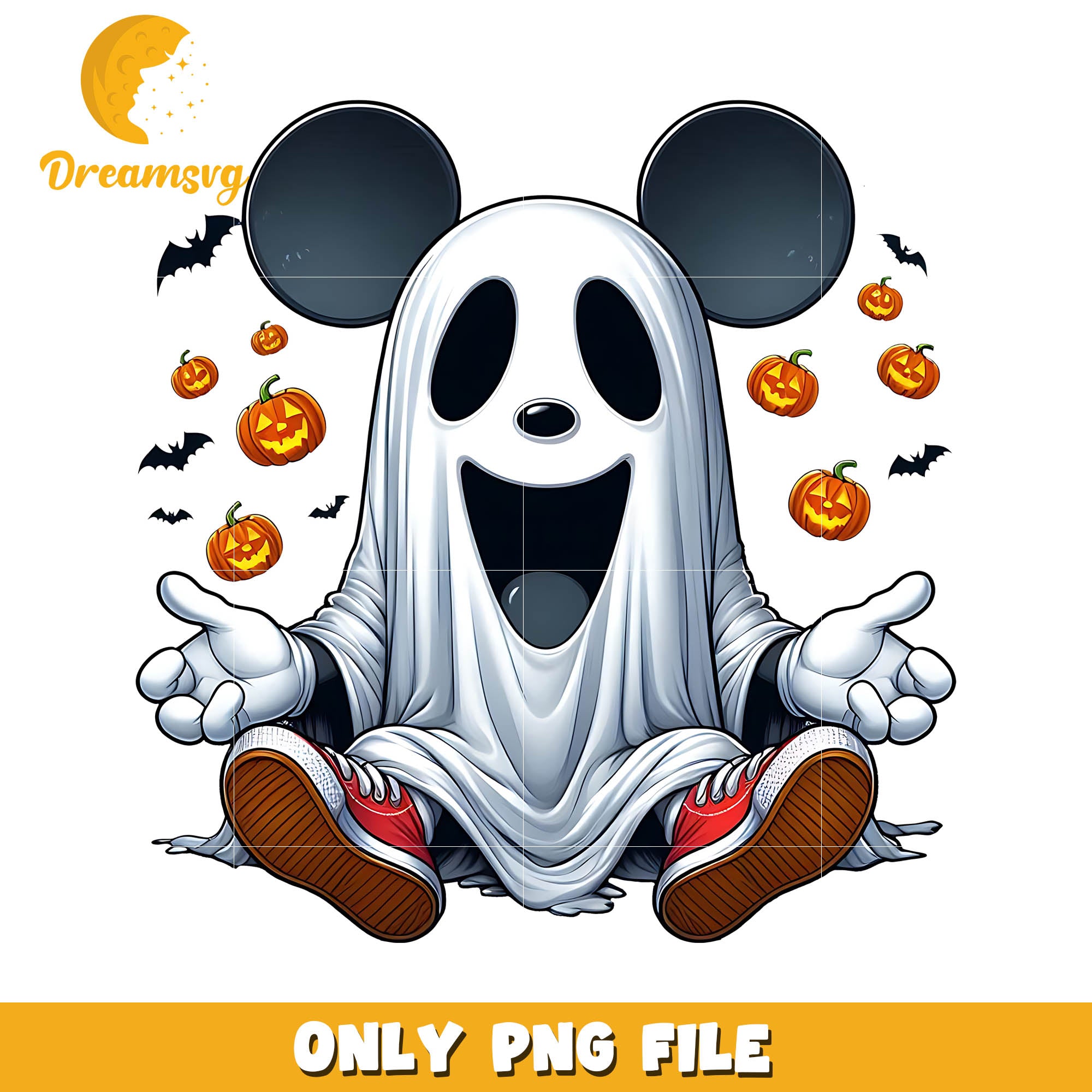 Mickey mouse ghost halloween killer png, Disney halloween cartoon png