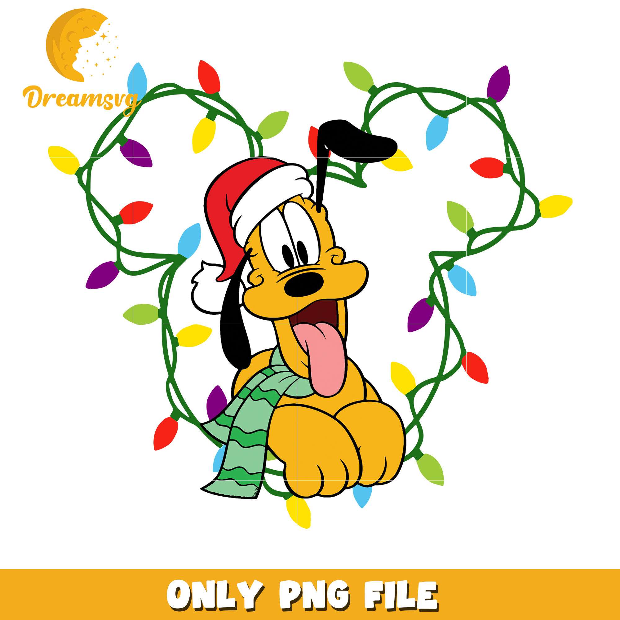 Mickey mouse light pluto png, Mickey mouse png, christmas png
