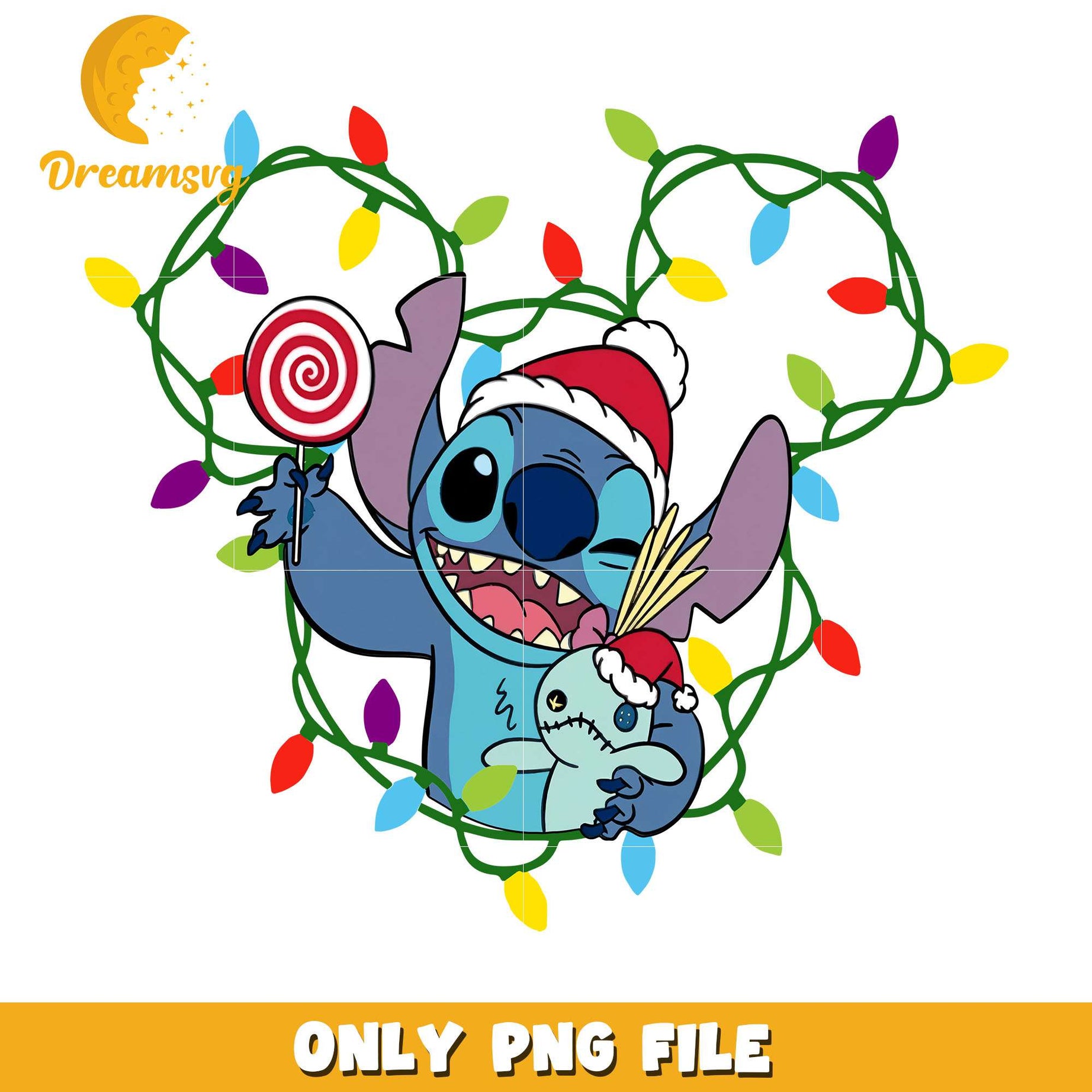 Mickey mouse light stitch png, Mickey mouse png, christmas png