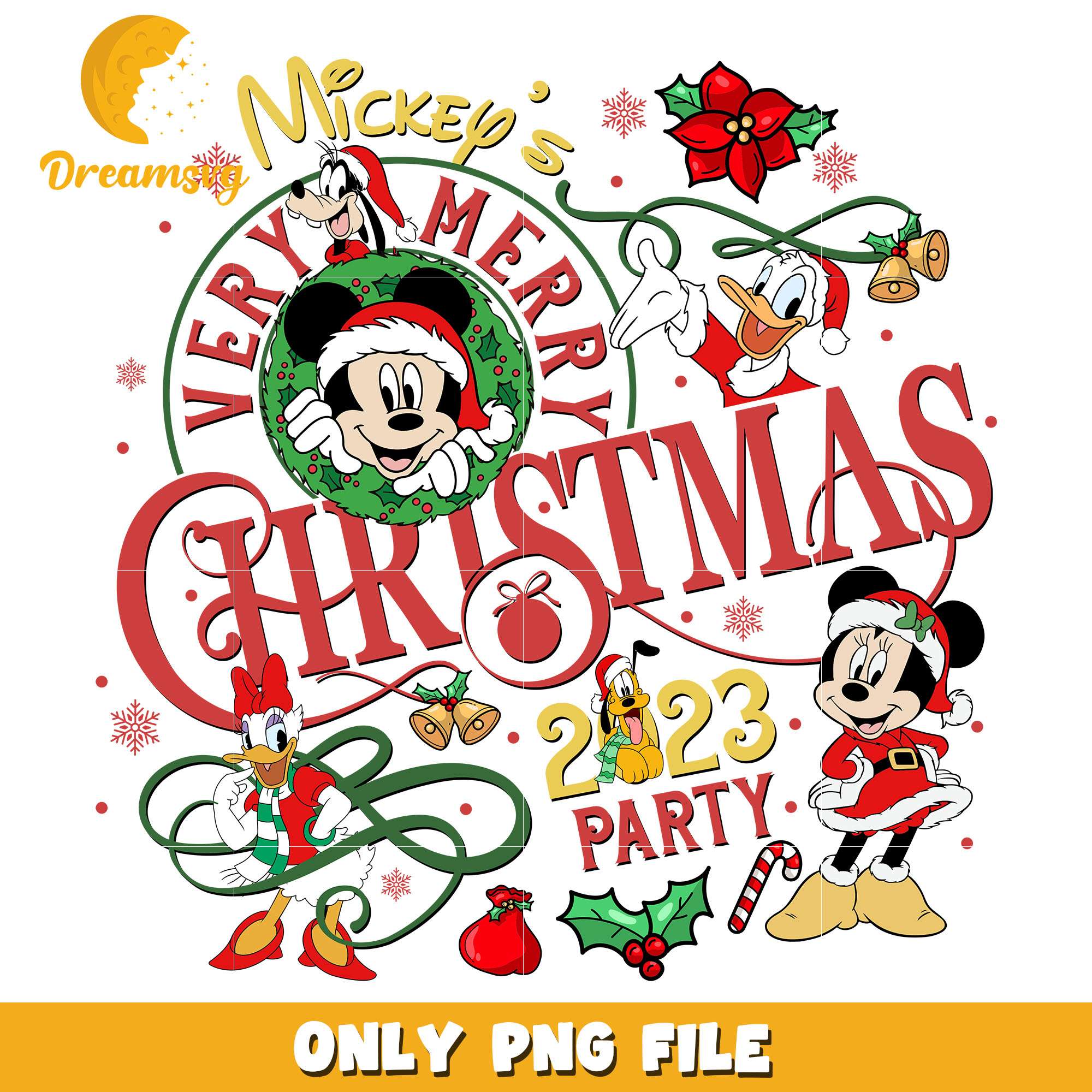 Mickey's very merry christmas party png, mickey png, christmas png
