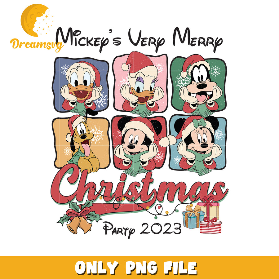Mickey's friends christmas png, disney spirit png, cozy disney png