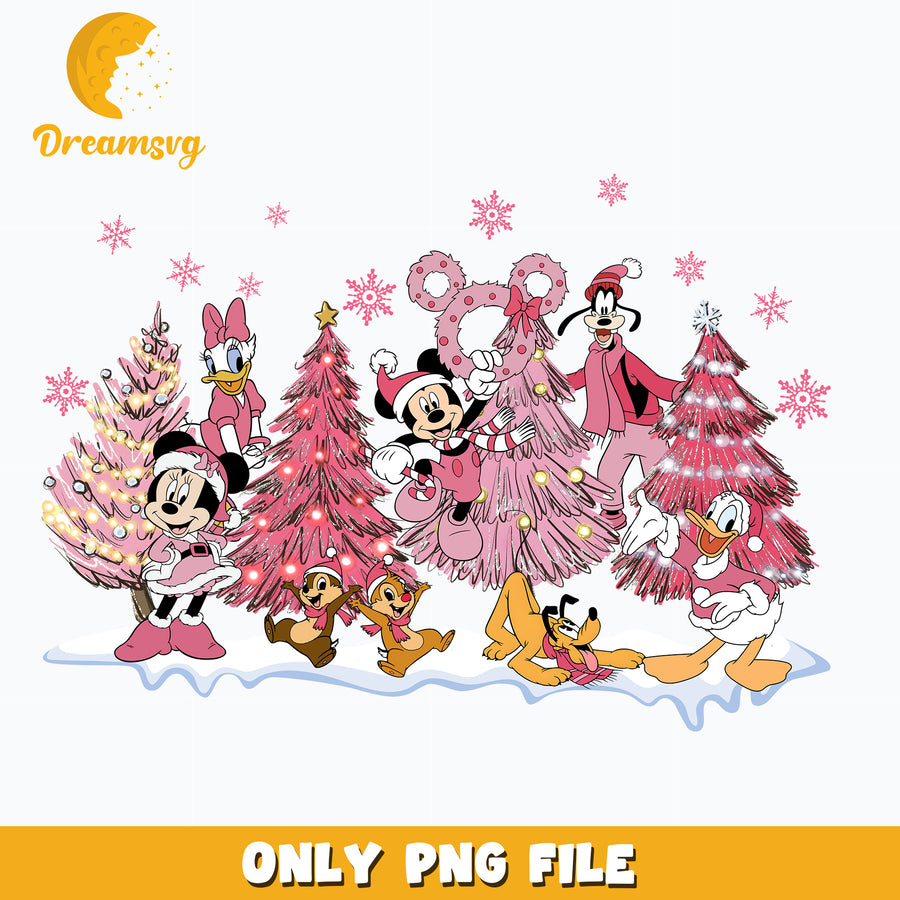 Mickey and Friends Merry Xmas png