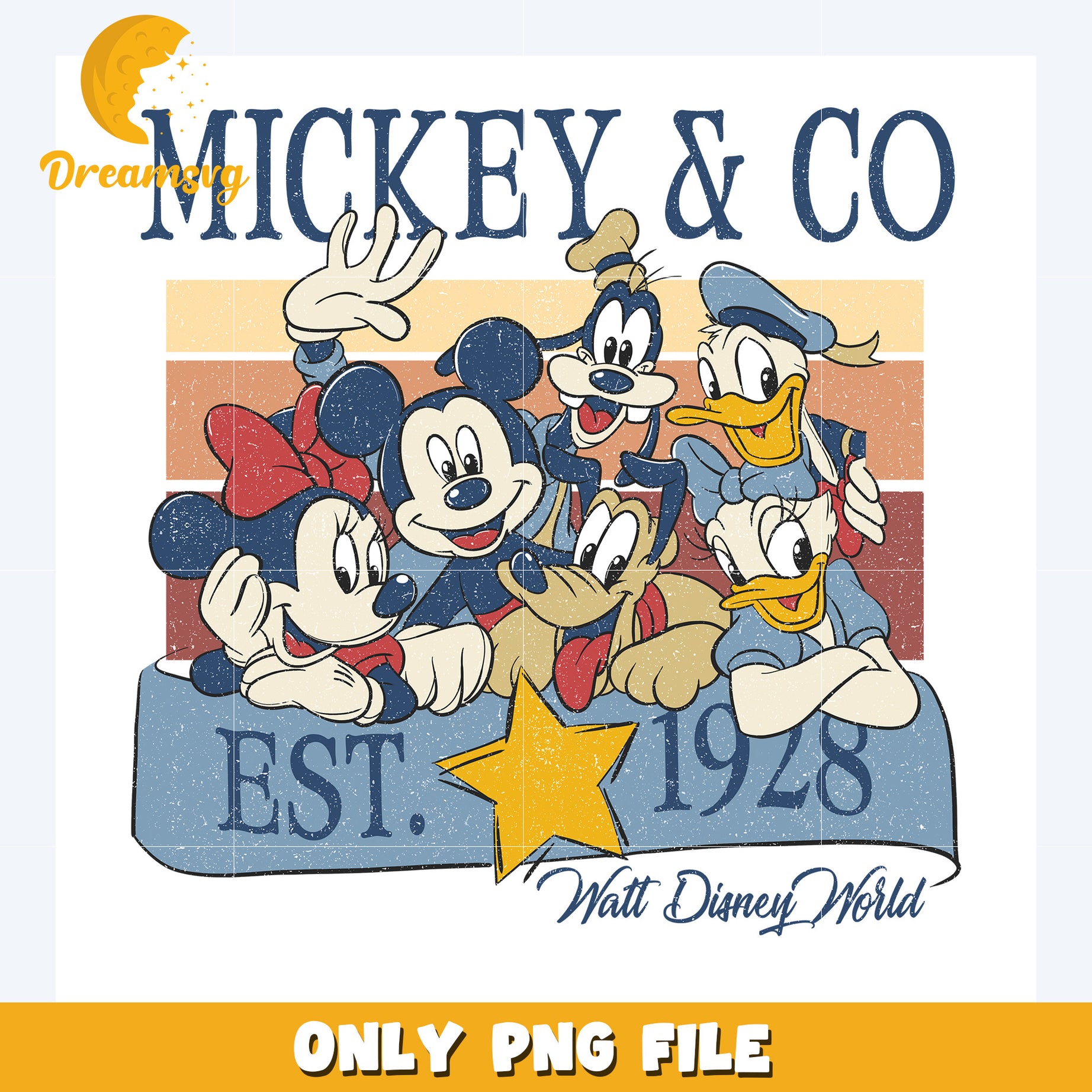 Mickey and co design png, disney characters png, disney cartoons png