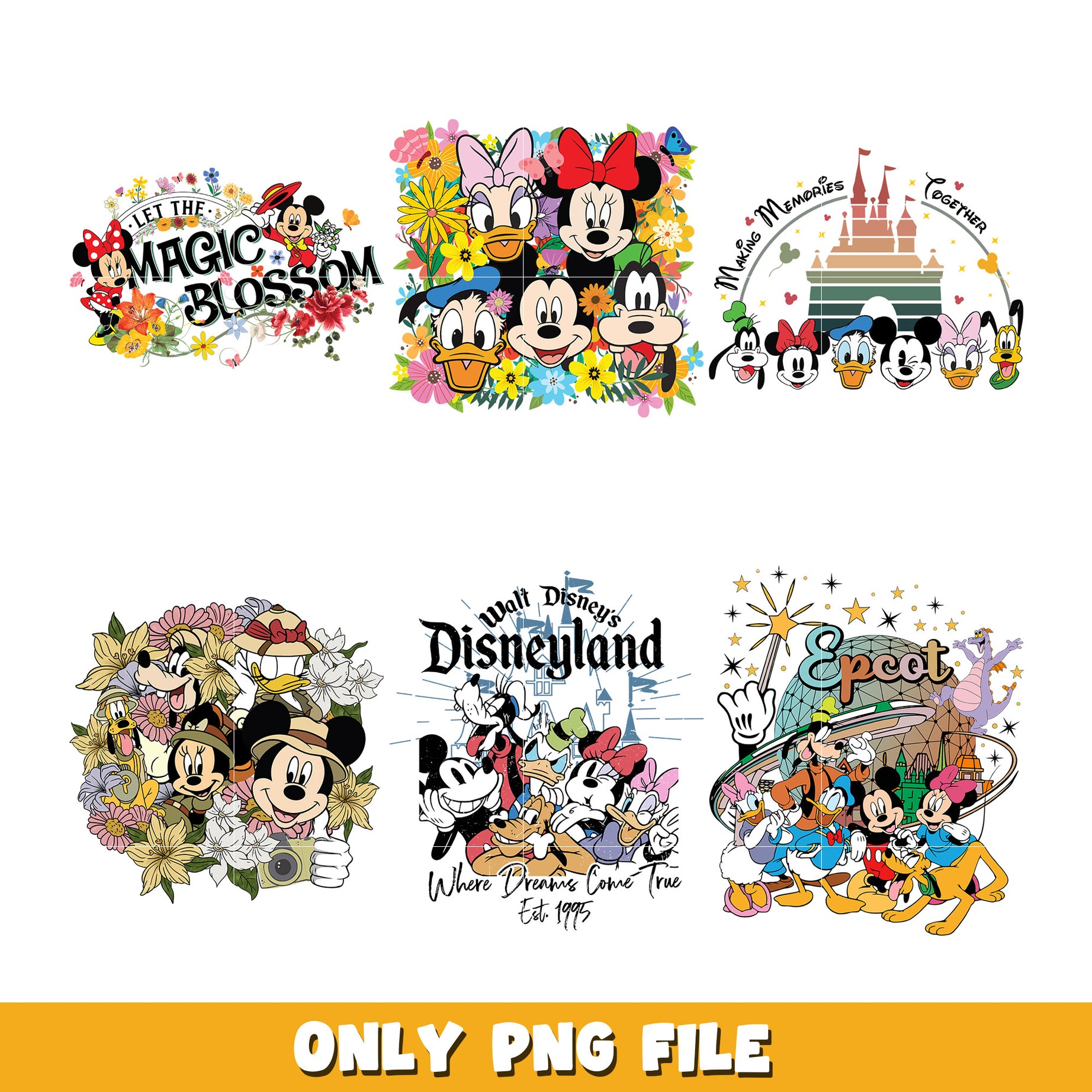 Mickey and friend  bundle png, Disney cartoon png, Digital download 