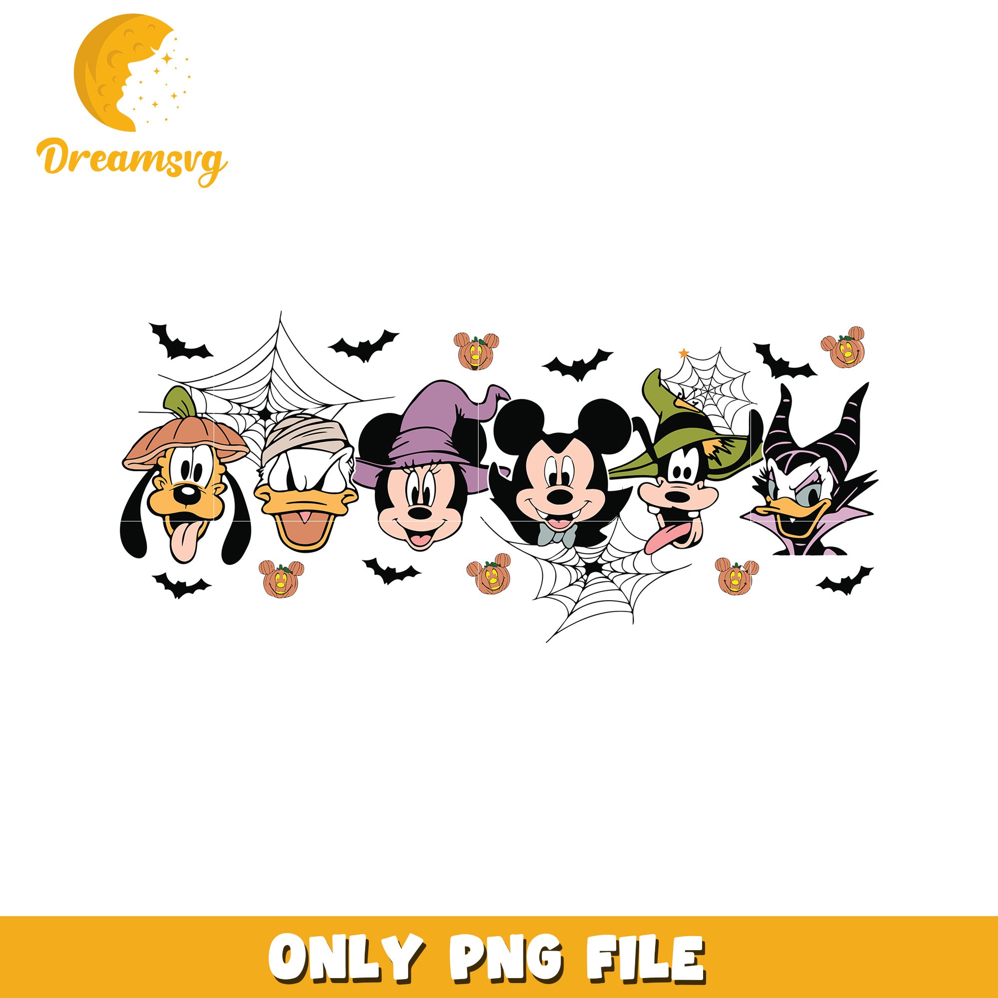 Mickey and friends design png, horror characters png, horror cartoons png