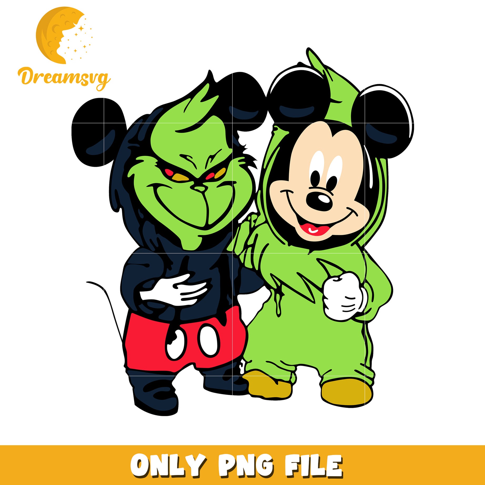 Mickey and grinch png, grinches png, christmas movies​ png