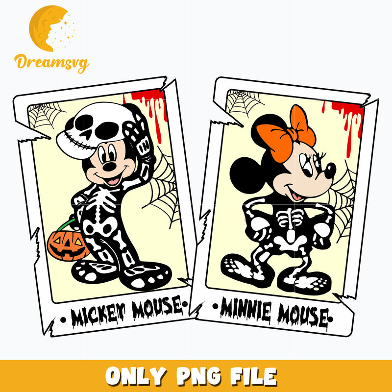 Mickey and minnie mouse halloween png